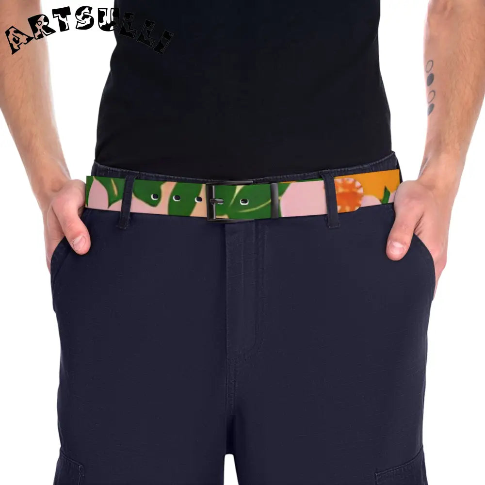 C4 Abstract Floral Belt, Artsulli - Art is Long, Life is Short, Accessories, , , , , , , 