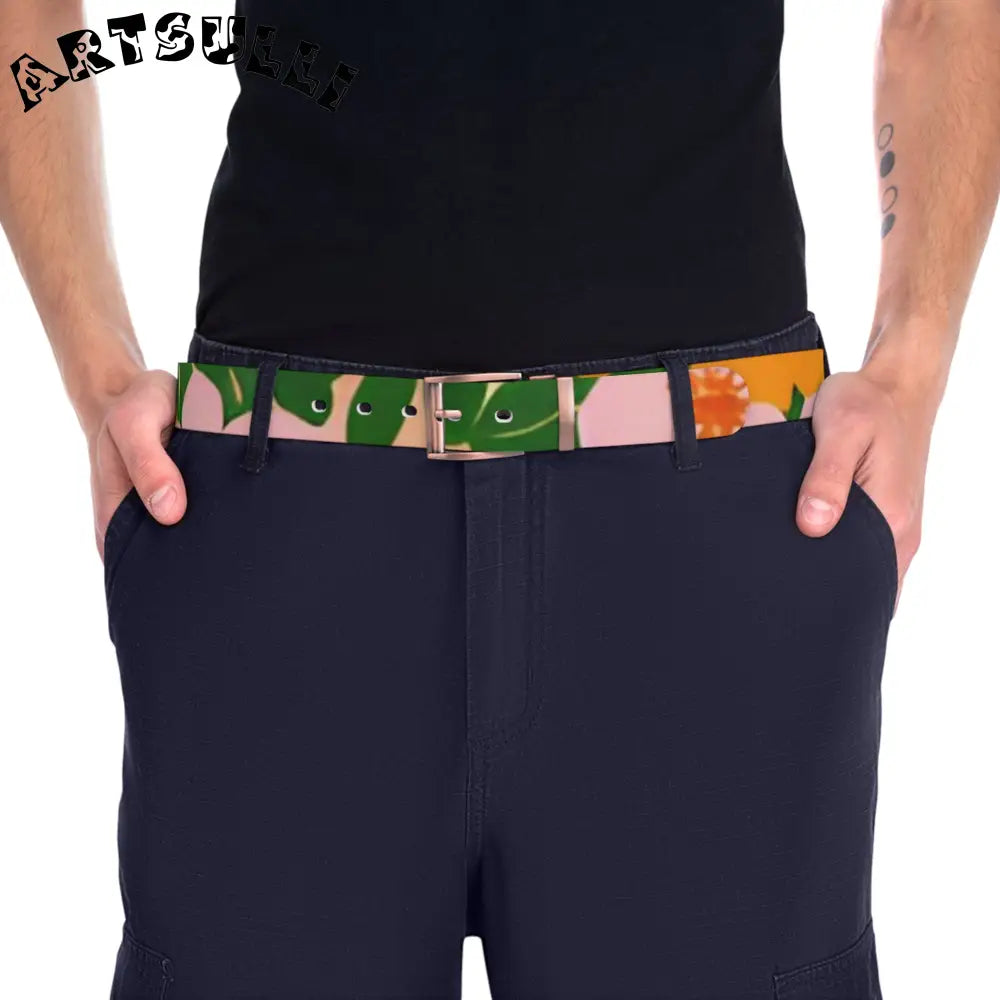C4 Abstract Floral Belt, Artsulli - Art is Long, Life is Short, Accessories, , , , , , , 