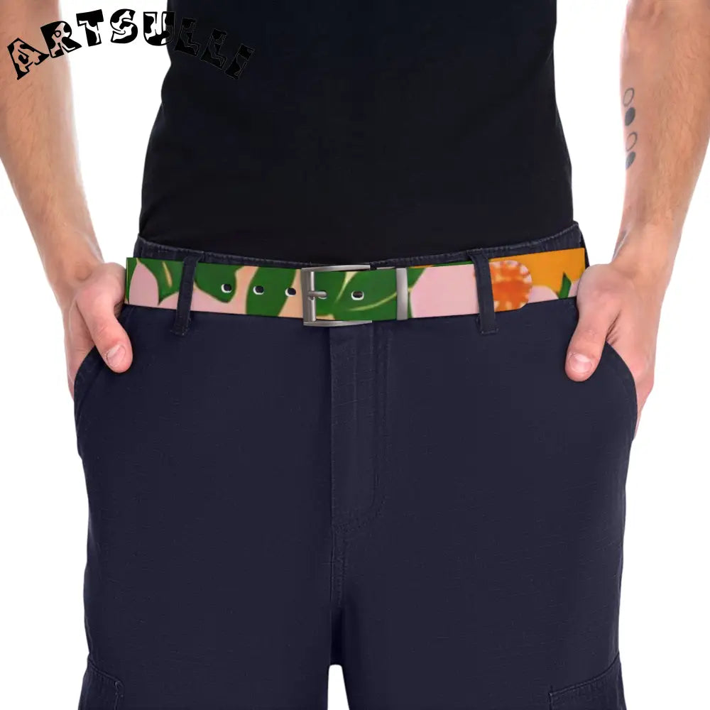 C4 Abstract Floral Belt, Artsulli - Art is Long, Life is Short, Accessories, , , , , , , 