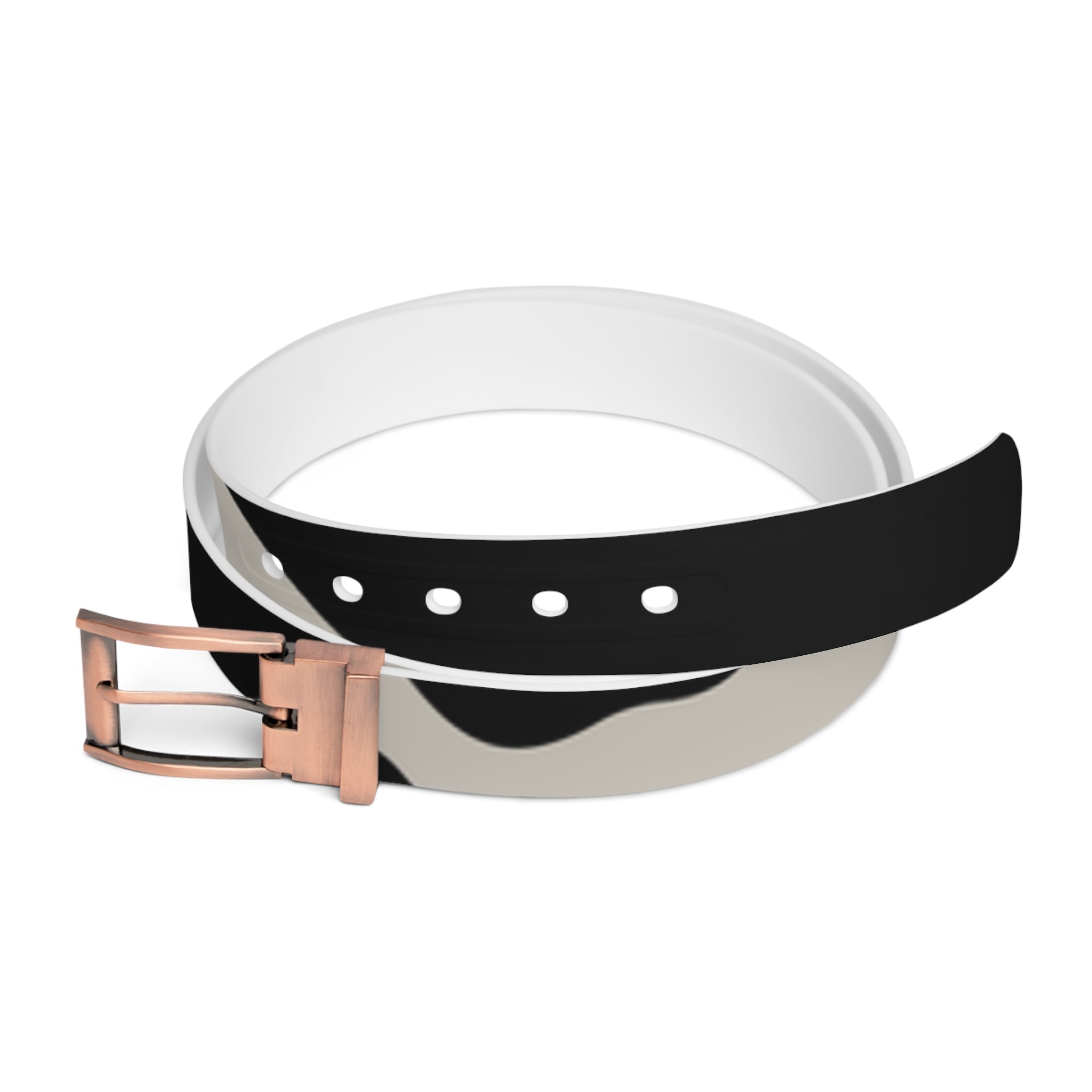 C4 Black and White Patterned Custom Belt, Artsulli - Art is Long, Life is Short, Accessories, Material, Bronze Metal, Size, 50'', , , 17327302727047173426