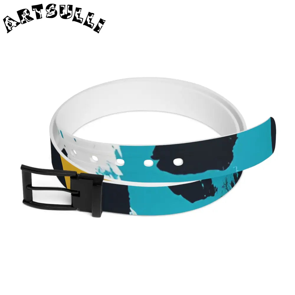 C4 Paint Brush Strokes Abstract Belt, Artsulli - Art is Long, Life is Short, Accessories, Material, Black Metal, Size, 50'', , , 12044664899686378328