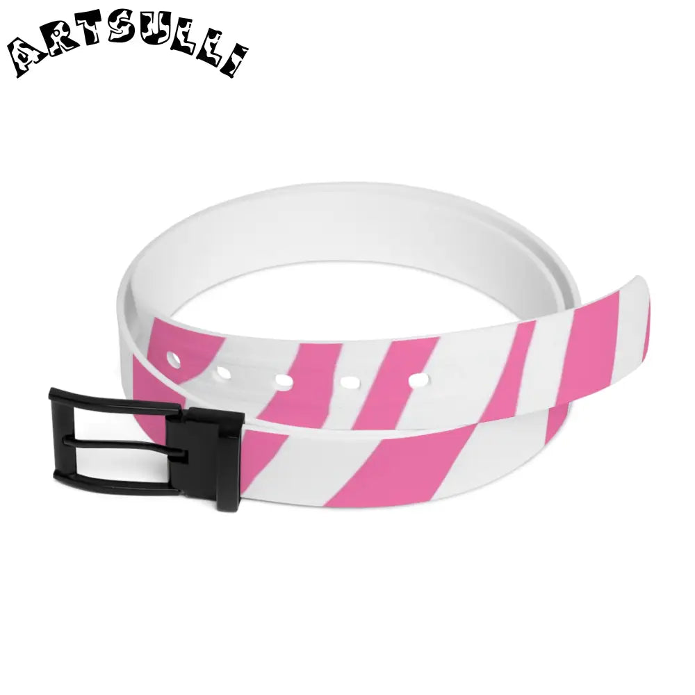 C4 Personalized Water-Resistant Striped Belt, Artsulli - Art is Long, Life is Short, Accessories, Material, Black Metal, Size, 50'', , , 18153499687424780346
