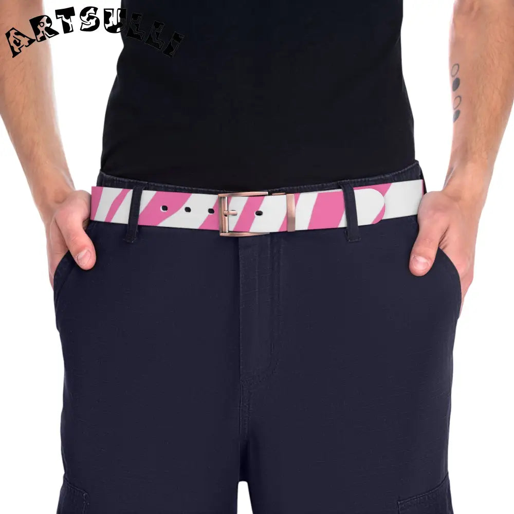 C4 Personalized Water-Resistant Striped Belt, Artsulli - Art is Long, Life is Short, Accessories, , , , , , , 