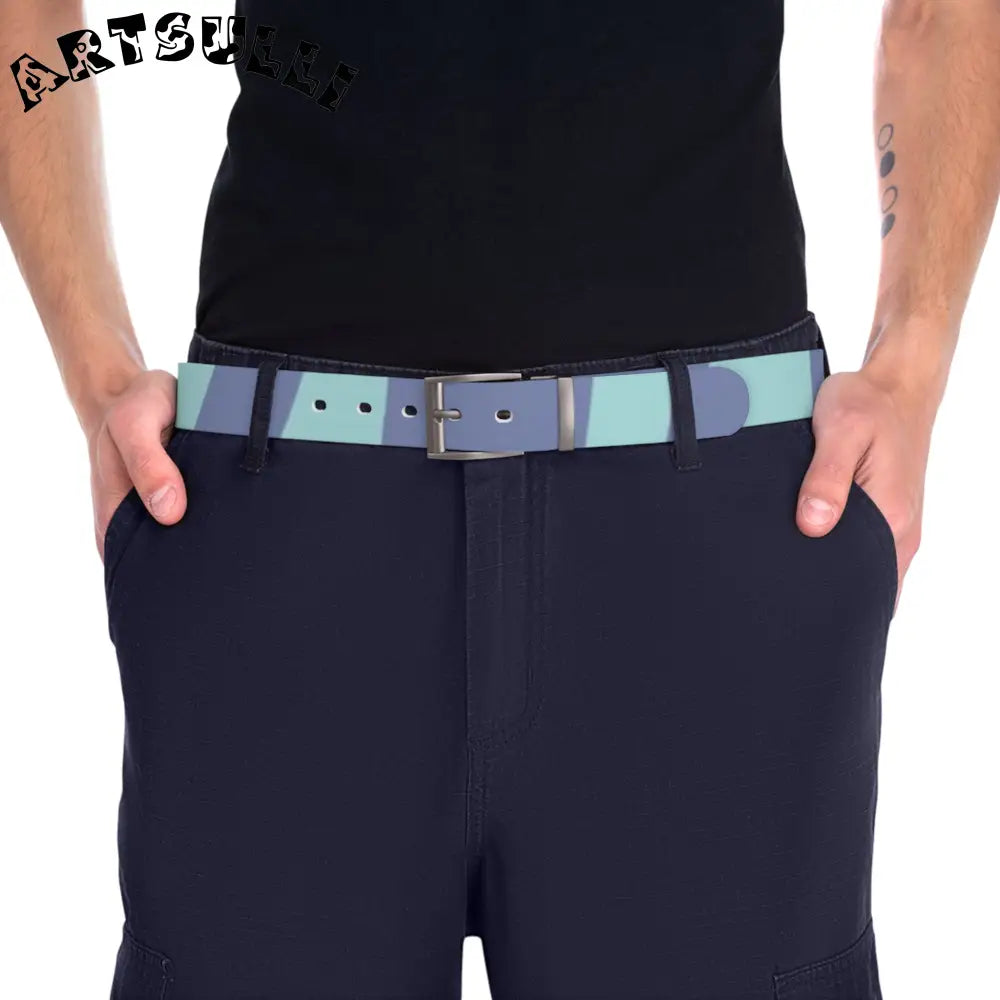C4 Water Resistant Periwinkle & Mint Custom Belt, Artsulli - Art is Long, Life is Short, Accessories, , , , , , , 