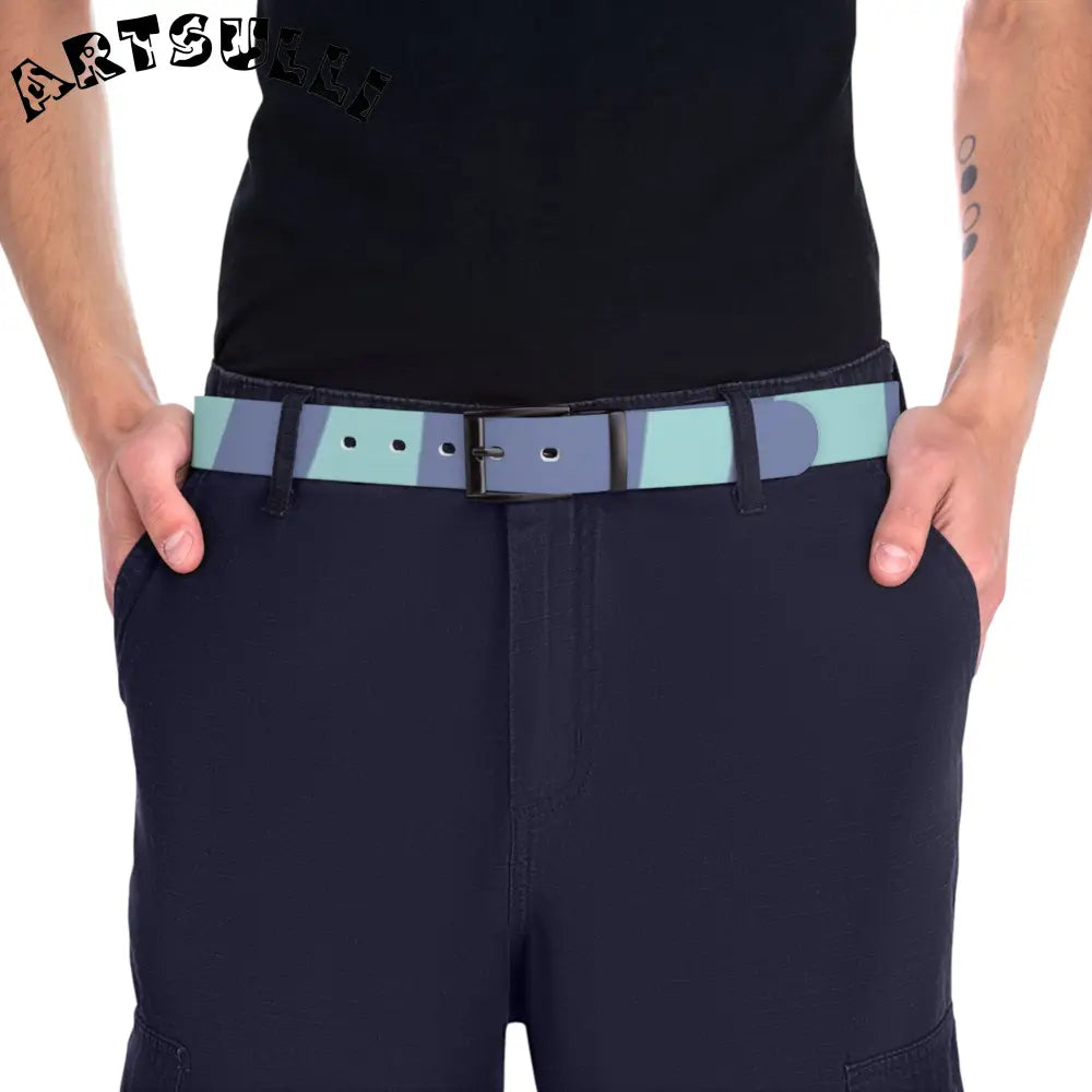 C4 Water Resistant Periwinkle & Mint Custom Belt, Artsulli - Art is Long, Life is Short, Accessories, , , , , , , 