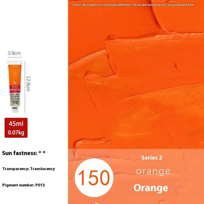 Buy The Best By Artsulli - Art is Long Life Short - Winsor&Newton 45ML Oil Paint,Colorful Professionals Artist Drawing Tools for Canvas