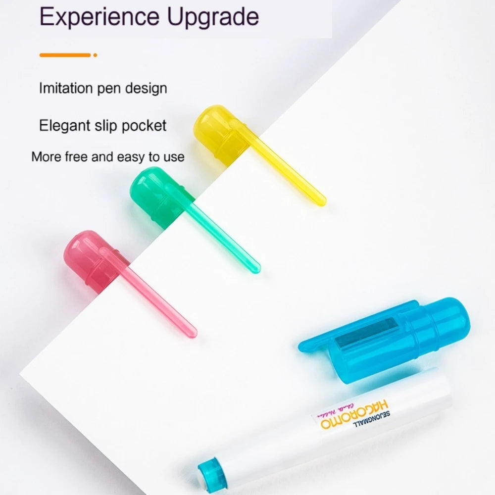 Magnetic Durable Chalk Holder Clip for Teacher Writing Drawing Not Dirty Hand Plastic Chalk Clip Extender School Office Supplies