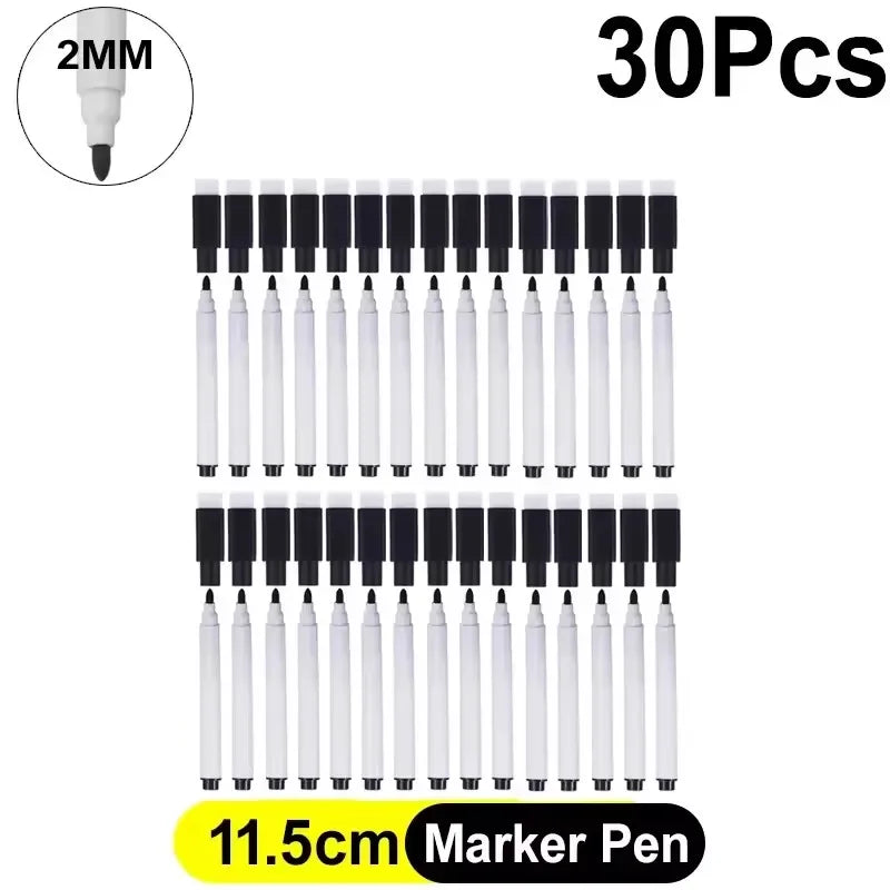 Buy The Best By Artsulli - Art is Long Life Short - Whiteboard Marker Pen Black Dry Erase Caps 2 in 1 Markers Writing Drawing Pens