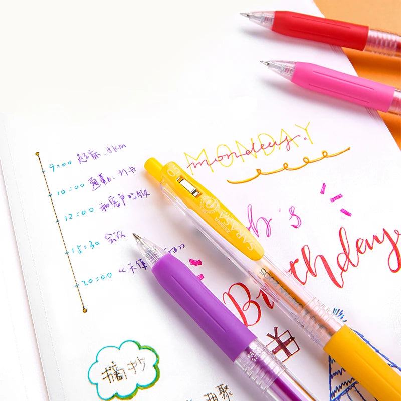 1pcs Japan ZEBRA SARASA Gel Pen JJ15 0.5mm Color Large Capacity Quick Drying for Writing Kawaii School Stationery Art Supplies