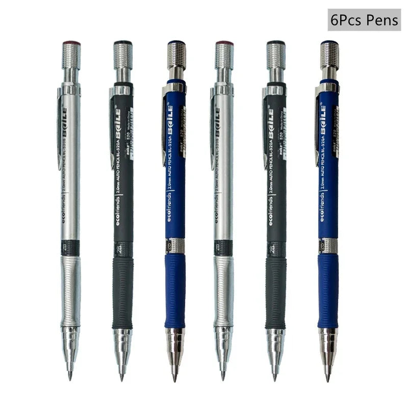 Buy The Best By Artsulli - Art is Long Life Short - Mechanical Pencil Set 2mm Carpenter Drafting HB Pen 2.0 mm For Drawing Writing