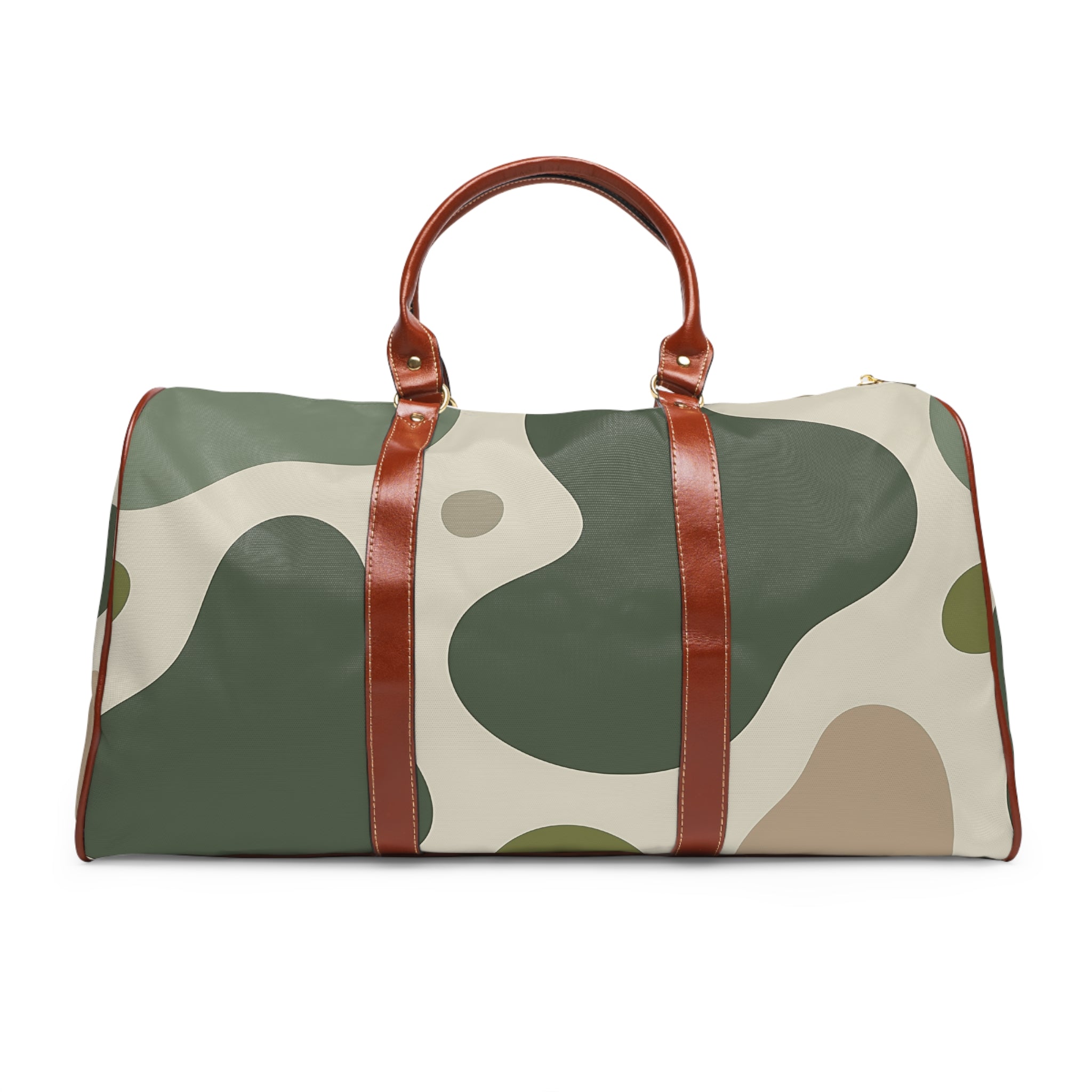 Camouflage Waterproof Travel Bag, Artsulli - Art is Long, Life is Short, Bags, Size, 20" x 12", Color, Brown, , , 58724691742182532694
