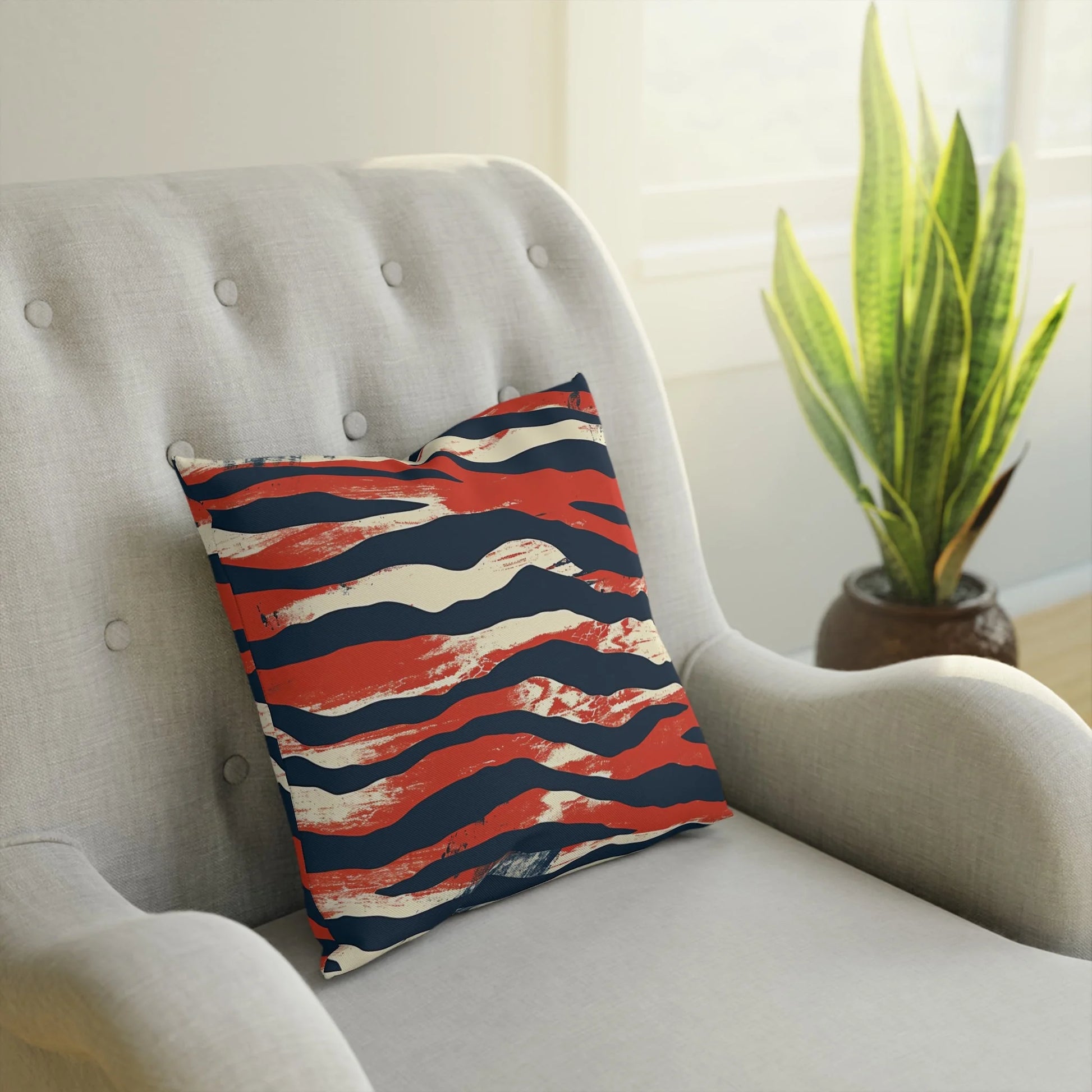 Capricious Tiger Wave Cushion a Decor Enthusiast Dream, Artsulli - Art is Long, Life is Short, Home Decor, , , , , , , 