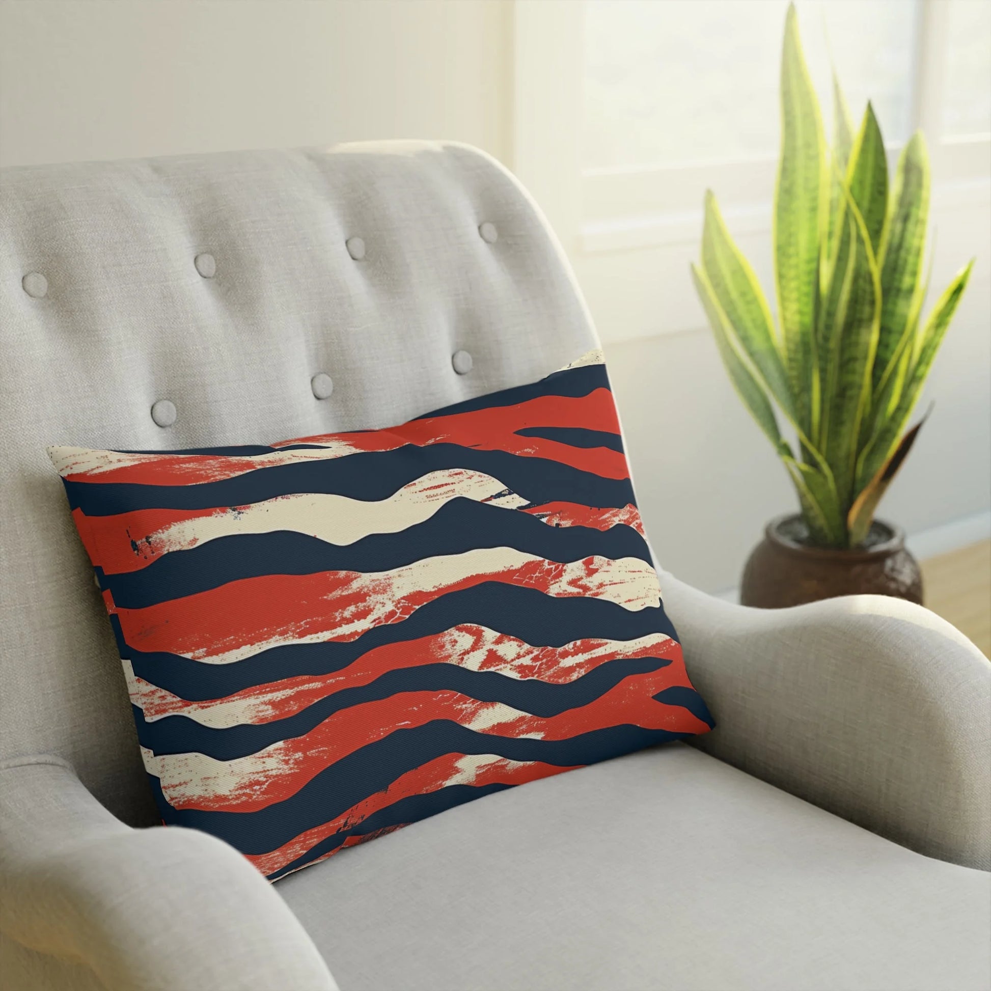 Capricious Tiger Wave Cushion a Decor Enthusiast Dream, Artsulli - Art is Long, Life is Short, Home Decor, , , , , , , 