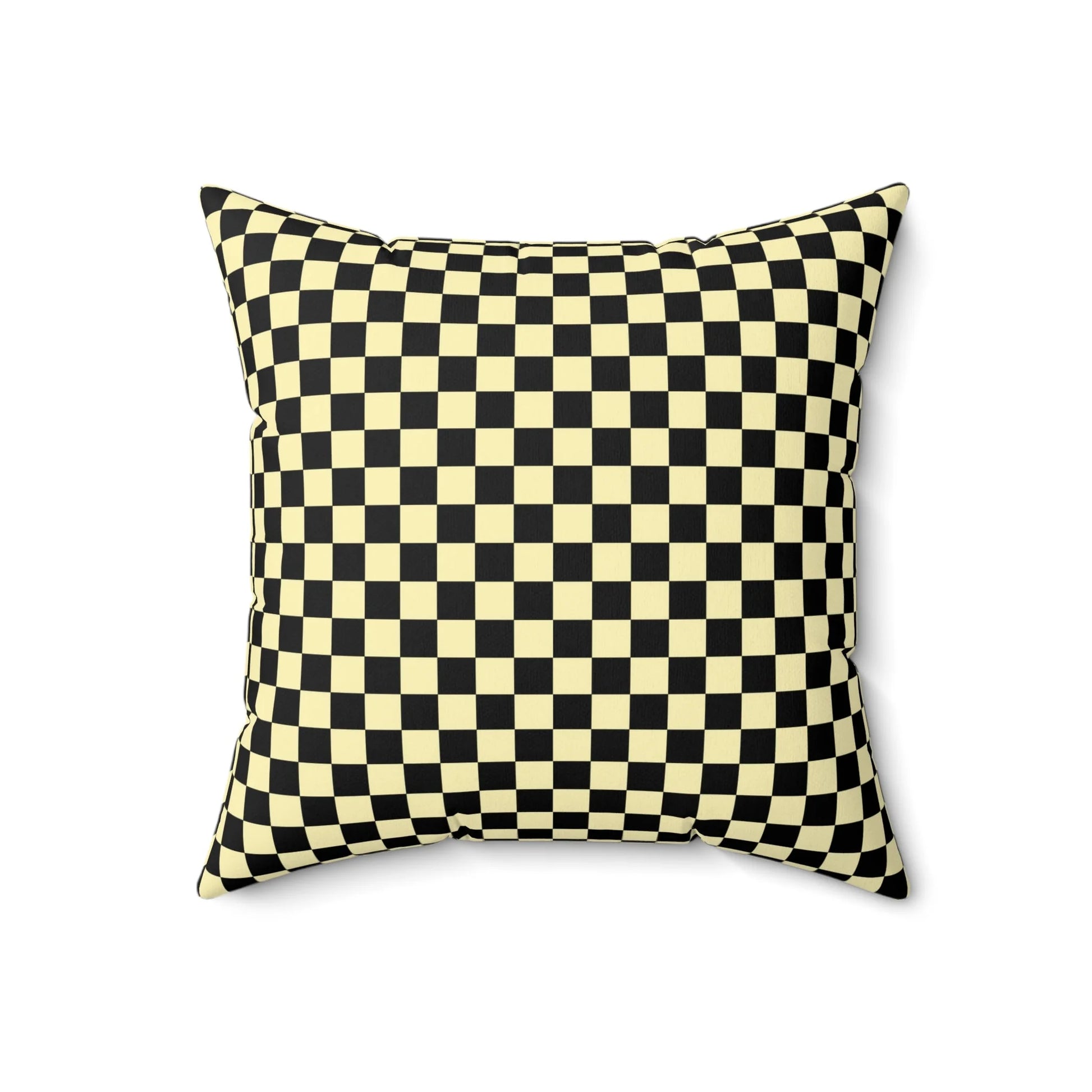 Checkerboard II Black Spun Polyester Square Pillow, Artsulli - Art is Long, Life is Short, Home Decor, , , , , , , 