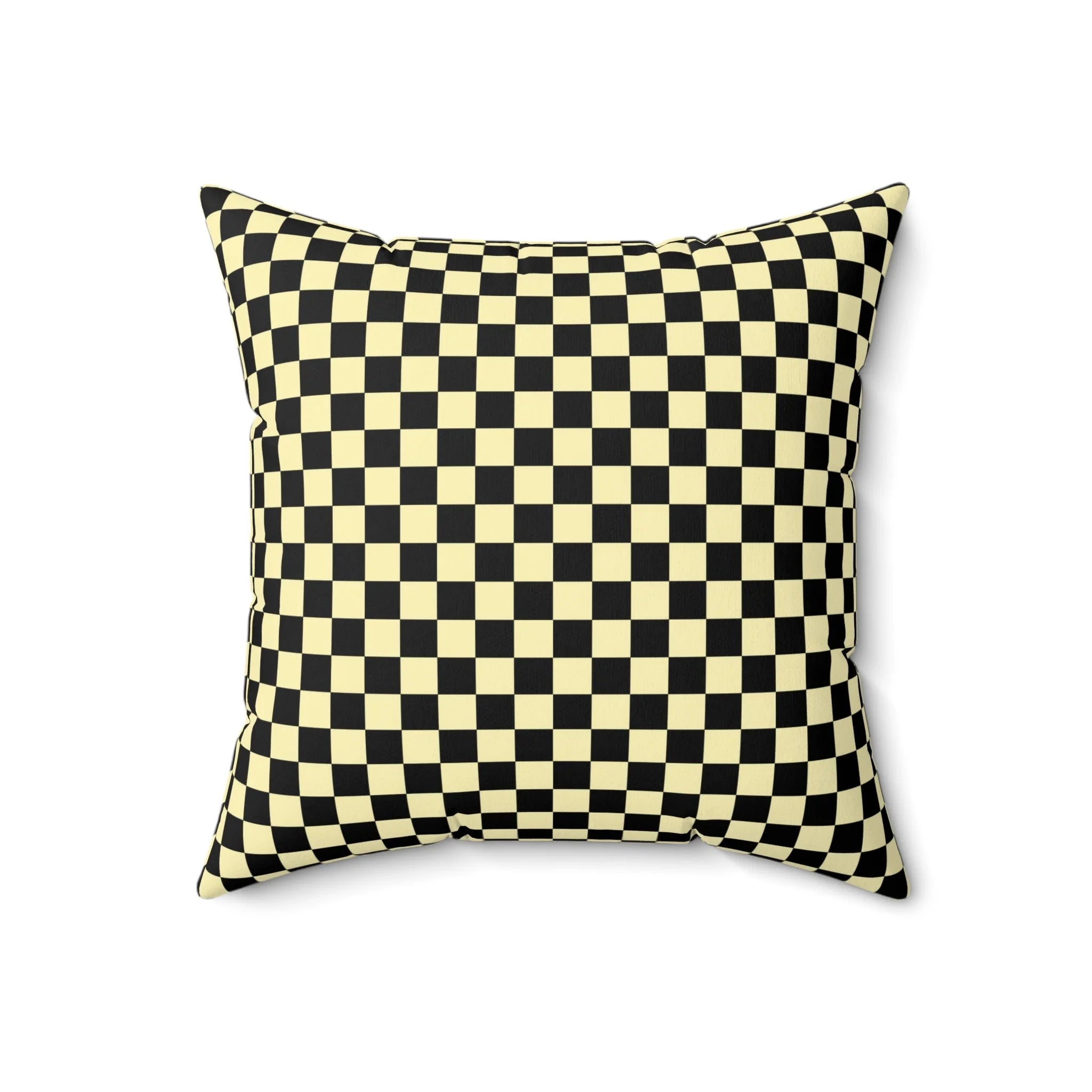 Checkerboard II Black Spun Polyester Square Pillow, Artsulli - Art is Long, Life is Short, Home Decor, , , , , , , 