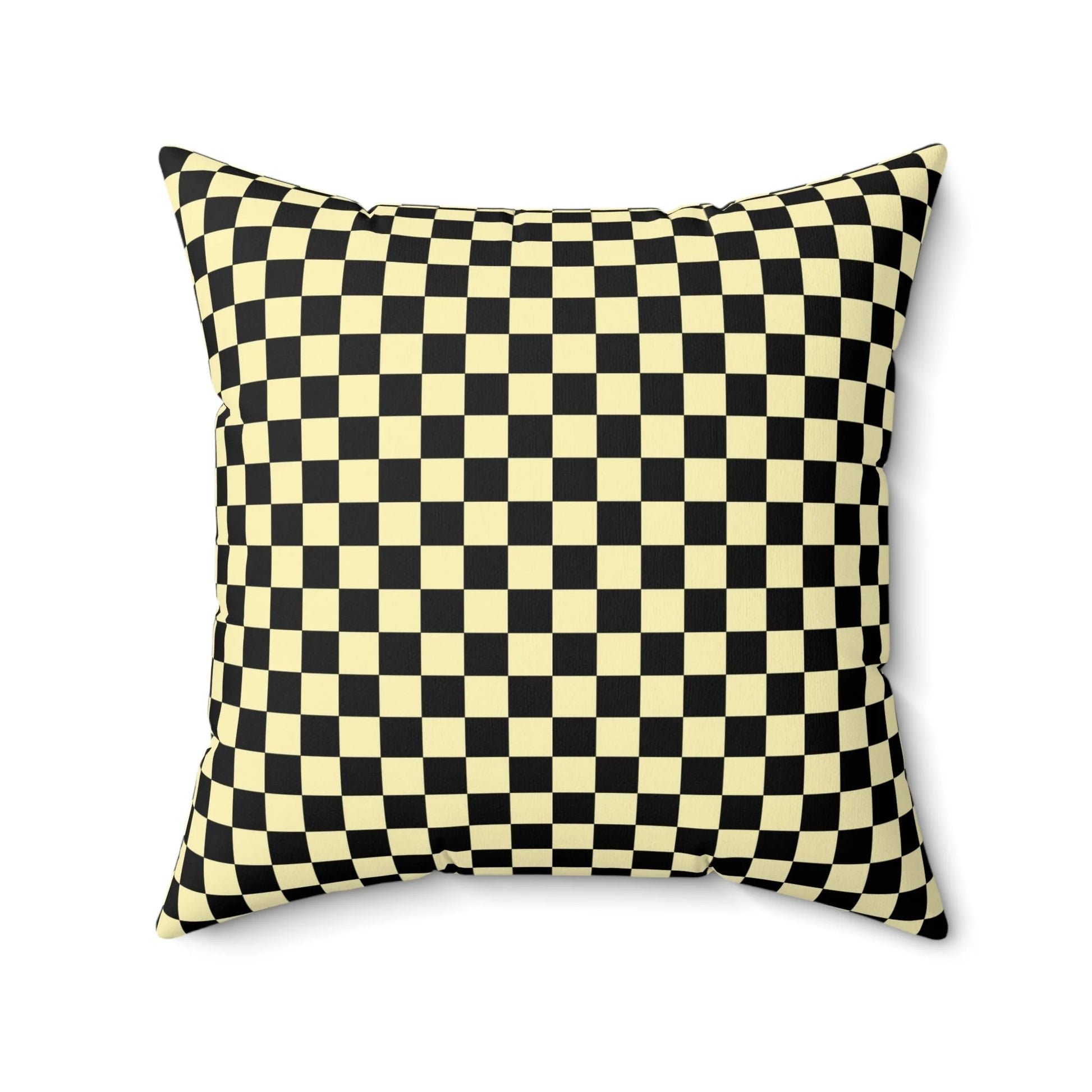 Checkerboard II Black Spun Polyester Square Pillow, Artsulli - Art is Long, Life is Short, Home Decor, , , , , , , 