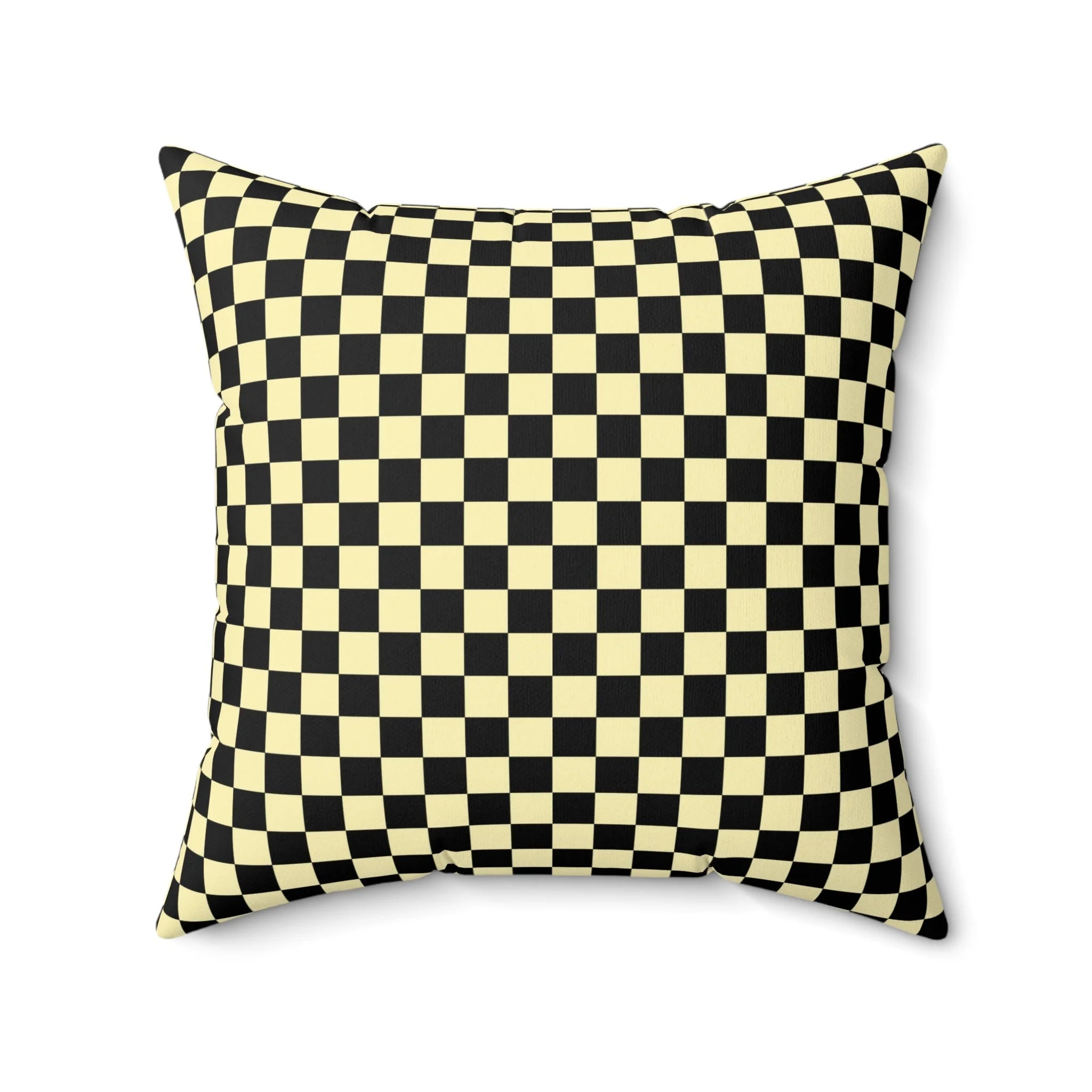 Checkerboard II Black Spun Polyester Square Pillow, Artsulli - Art is Long, Life is Short, Home Decor, , , , , , , 