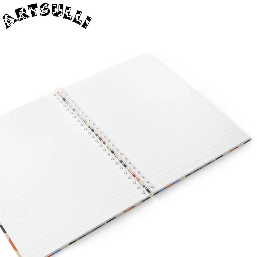JAKKOUTTHEBXX Checkerboard Smiley Wide-Ruled Spiral Notebook 2025