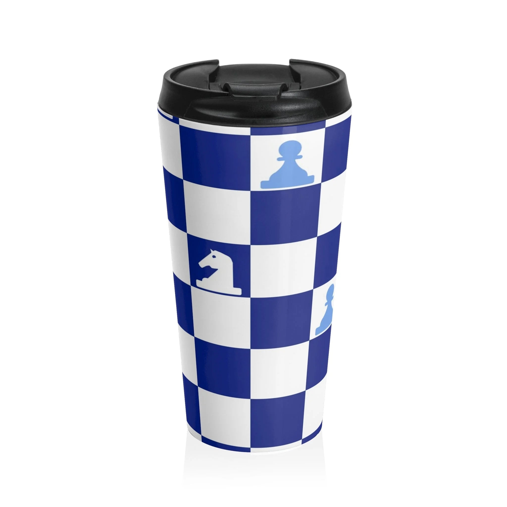 Checkered Chess Stainless Steel Travel Mug, Artsulli - Art is Long, Life is Short, Mug, Size, 15oz, , , , , 30130409218186293721