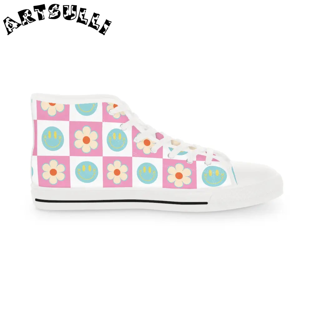 JAKKOUTTHEBXX Checkered Smiley High Tops with Hi-Poly Deodorant Memory 2025