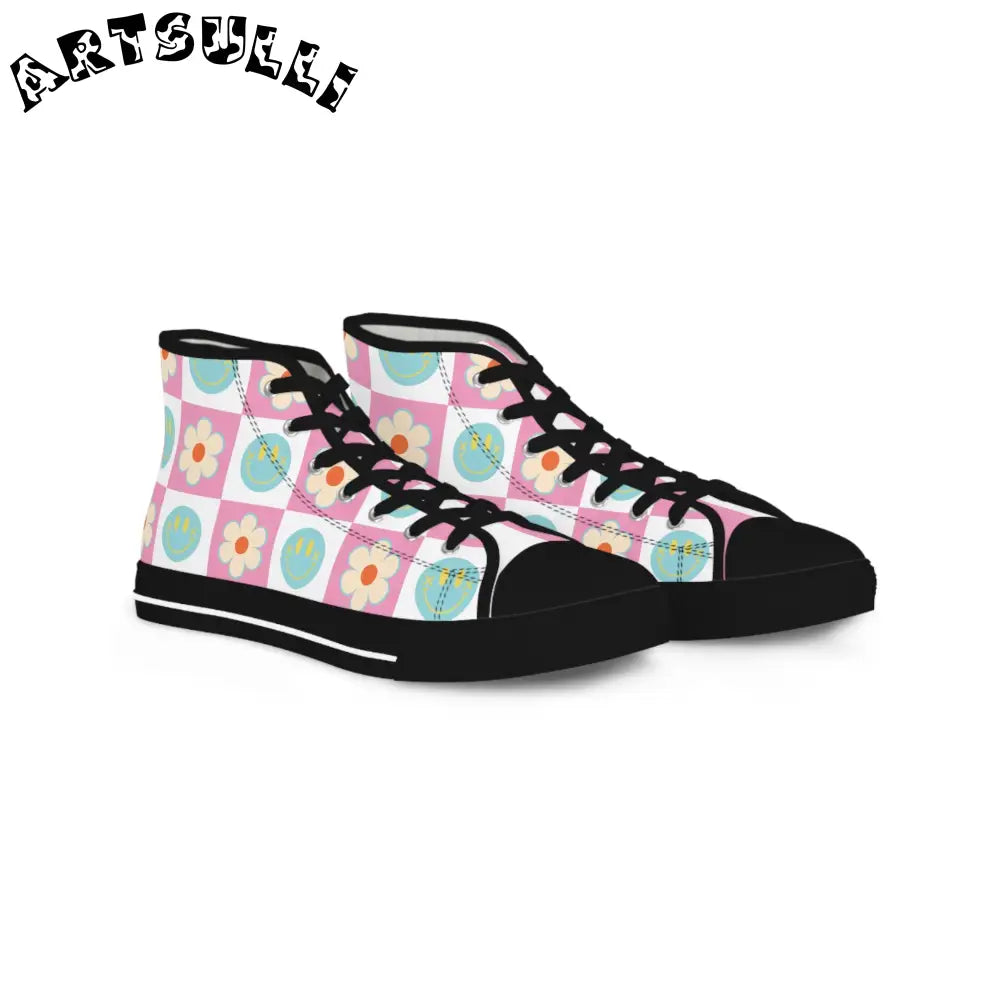 JAKKOUTTHEBXX Checkered Smiley High Tops with Hi-Poly Deodorant Memory 2025