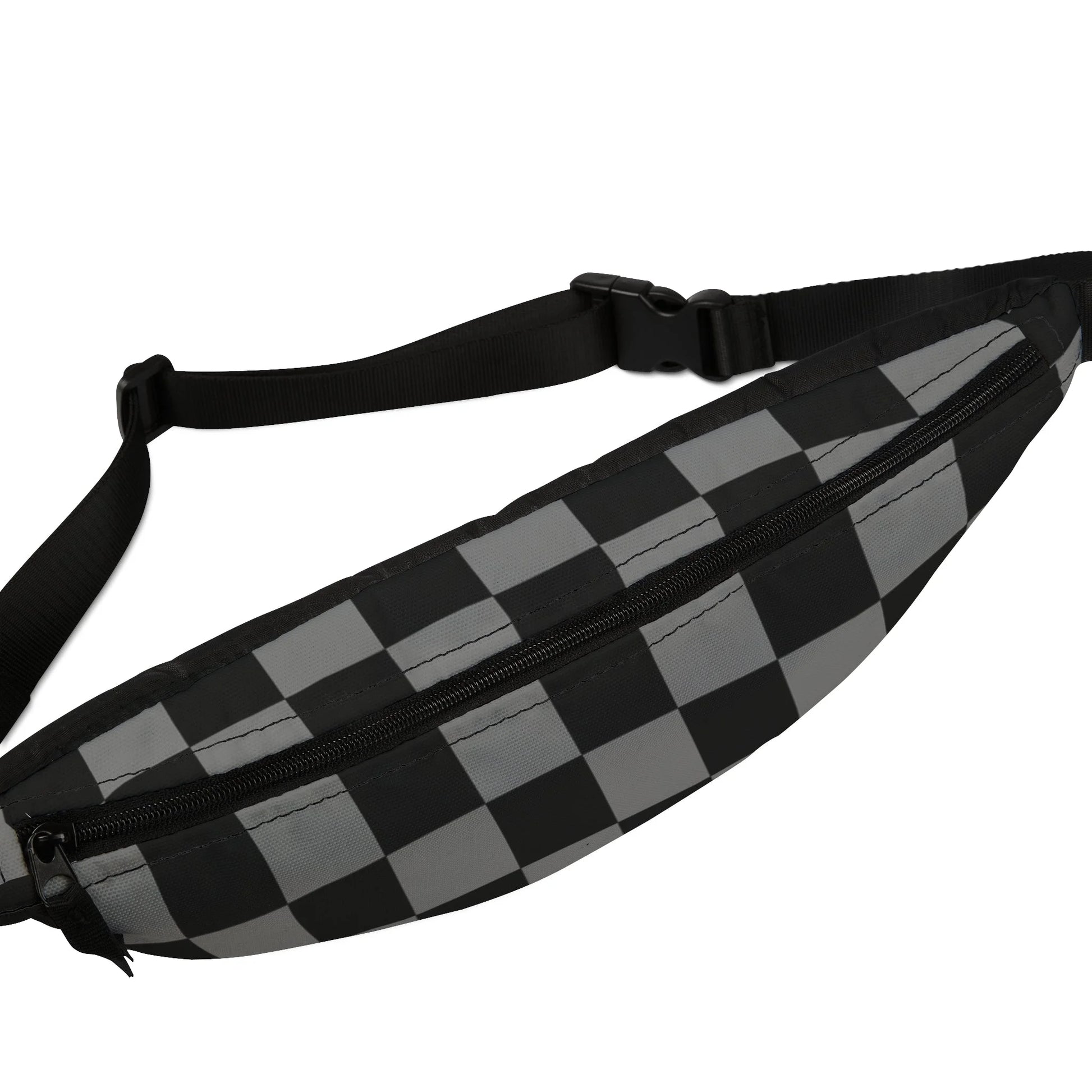 Checkered Void Surfer Fanny Pack, Artsulli - Art is Long, Life is Short, Bags, , , , , , , 