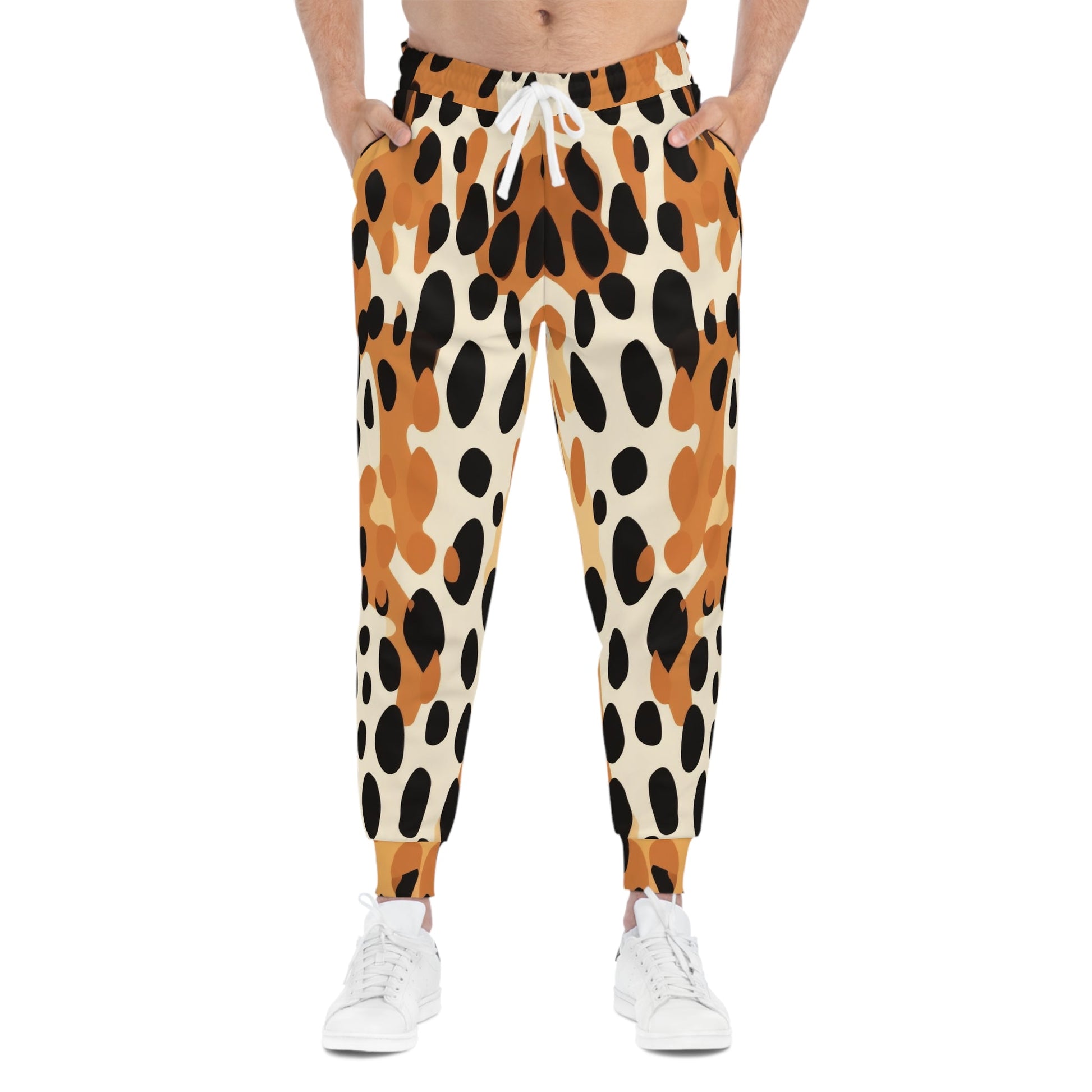 Cheetah Print Joggers, Artsulli - Art is Long, Life is Short, All Over Prints, , , , , , , 