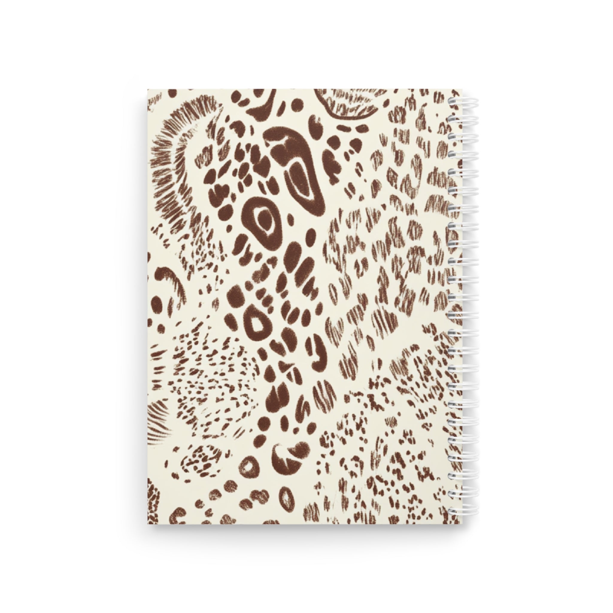Printify Cheetah Print Wide-Ruled Spiral Notebook 2025