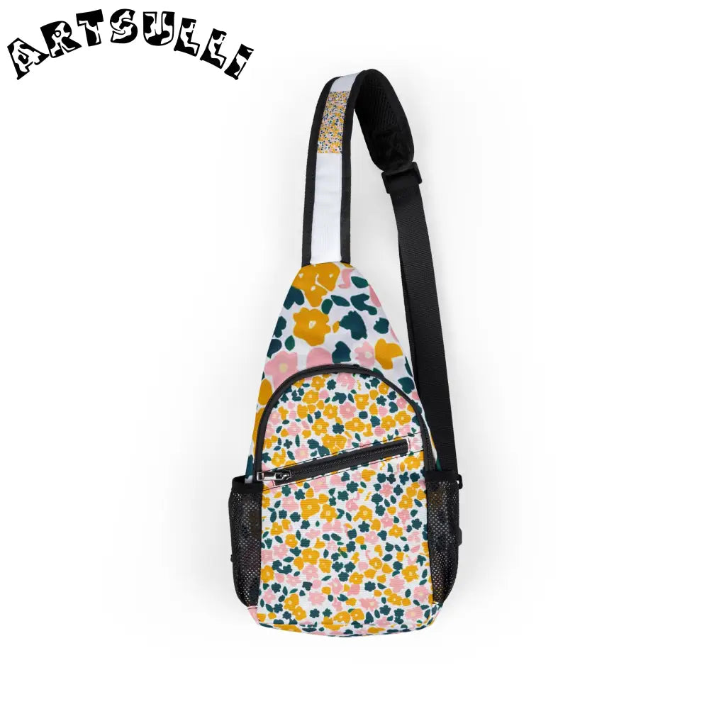 JAKKOUTTHEBXX Customizable White Floral Chest Bag 2025