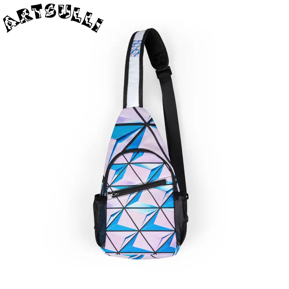 JAKKOUTTHEBXX Custom Geometric Pattern Chest Bag 2025