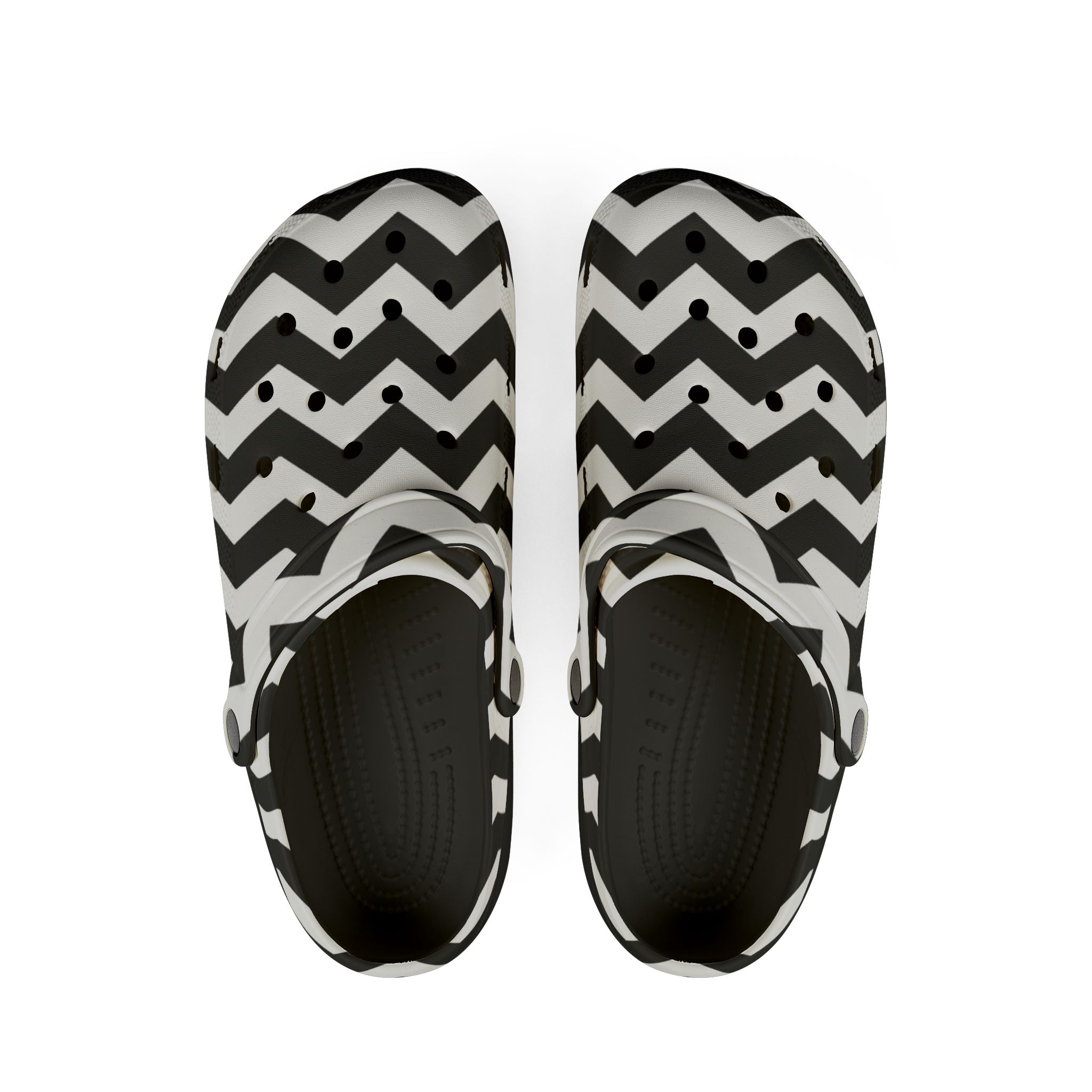 Printify Chevron Polka Dot EVA Foam Clogs 2025