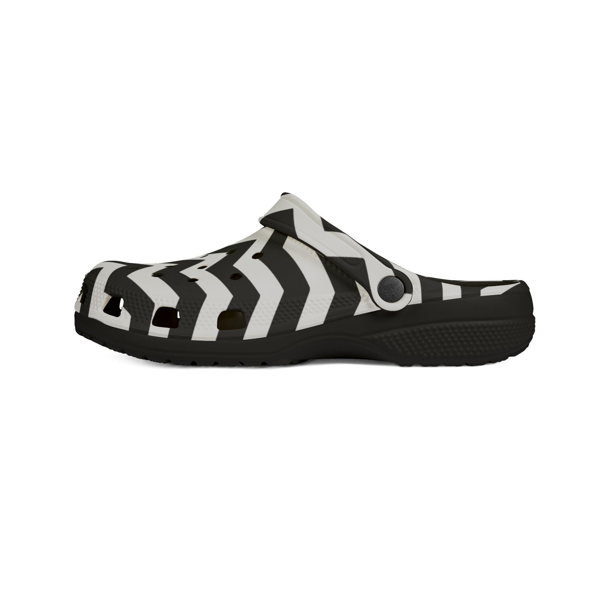 Chevron Polka Dot EVA Foam Clogs, Artsulli - Art is Long, Life is Short, Shoes, , , , , , , 