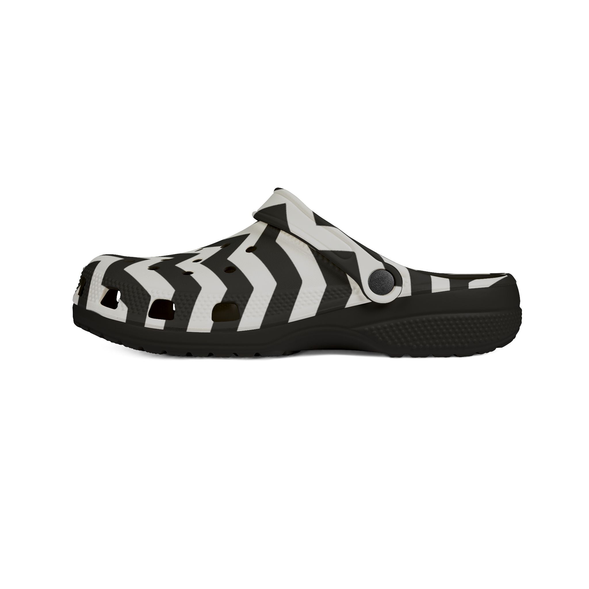 Chevron Polka Dot EVA Foam Clogs, Artsulli - Art is Long, Life is Short, Shoes, , , , , , , 
