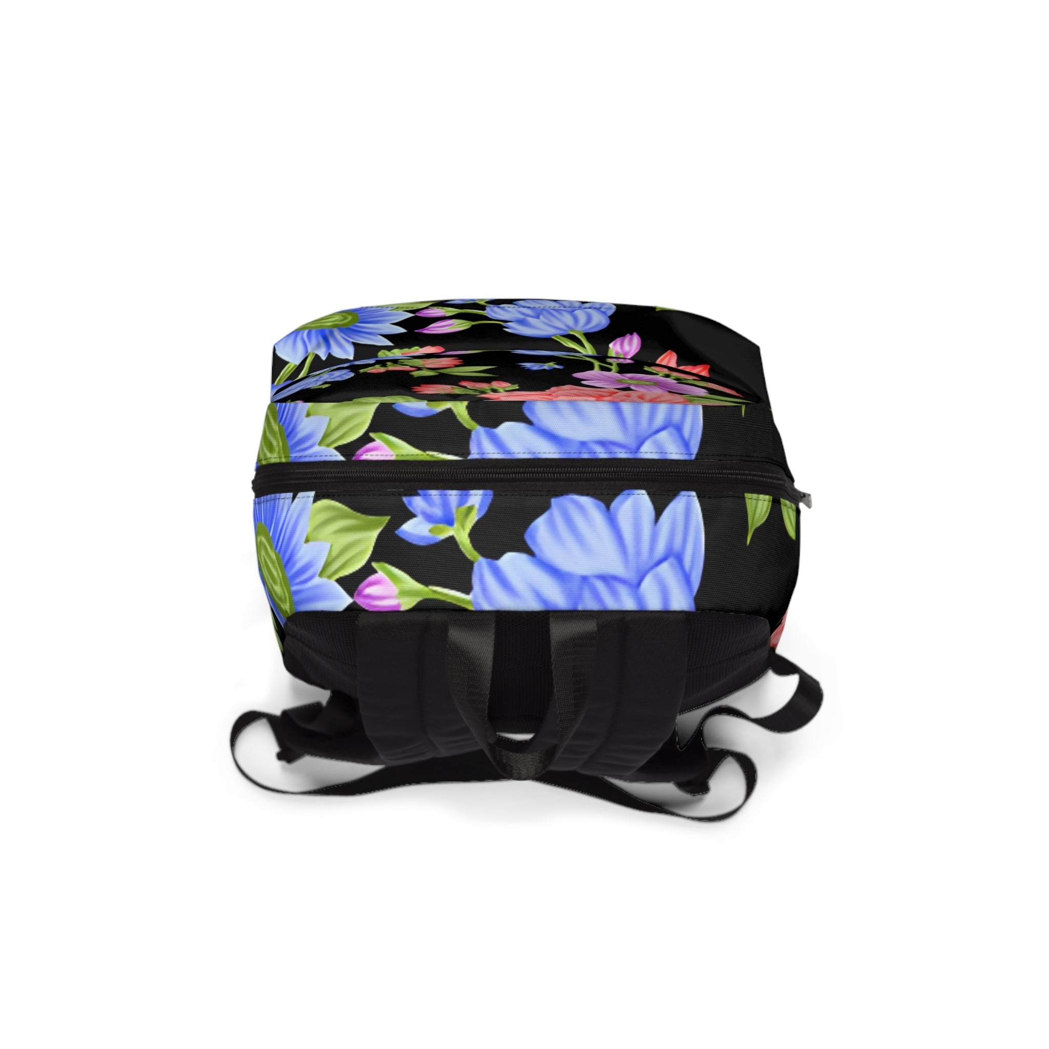 Classic Black Floral Backpack, Artsulli - Art is Long, Life is Short, Bags, , , , , , , 