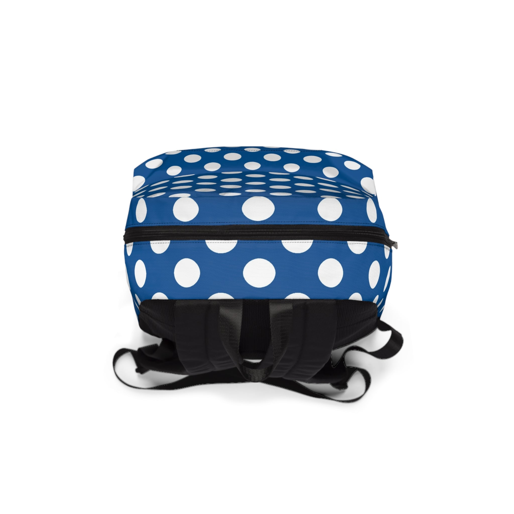 Classic Blue Polka Dot Backpack, Artsulli - Art is Long, Life is Short, Bags, , , , , , , 