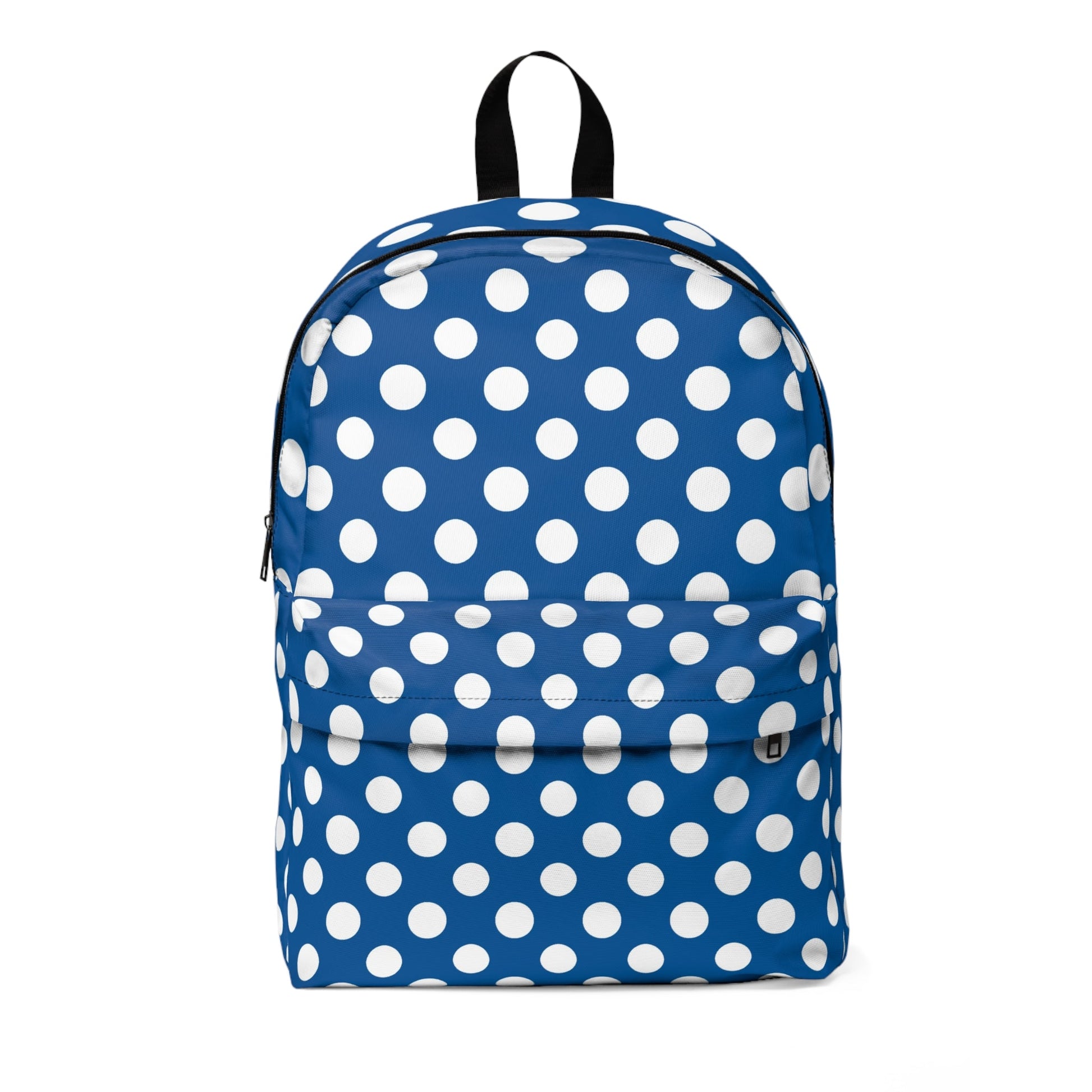 Classic Blue Polka Dot Backpack, Artsulli - Art is Long, Life is Short, Bags, Size, One size, , , , , 30131902990542404490