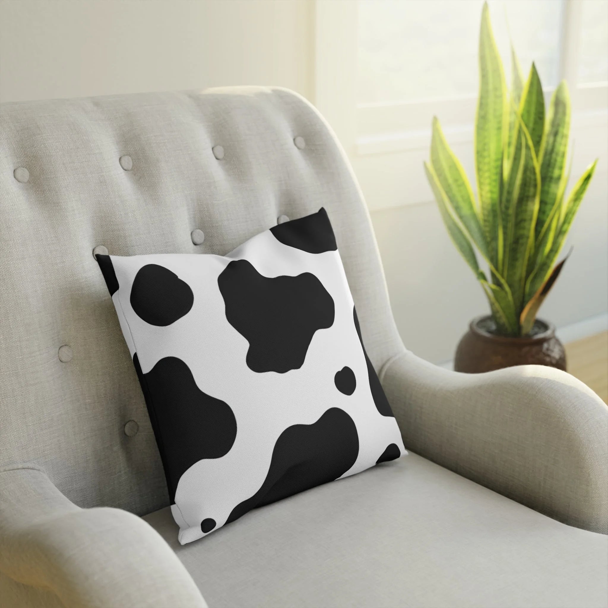 Classic Cow Print Throw Pillow, Artsulli - Art is Long, Life is Short, Home Decor, , , , , , , 