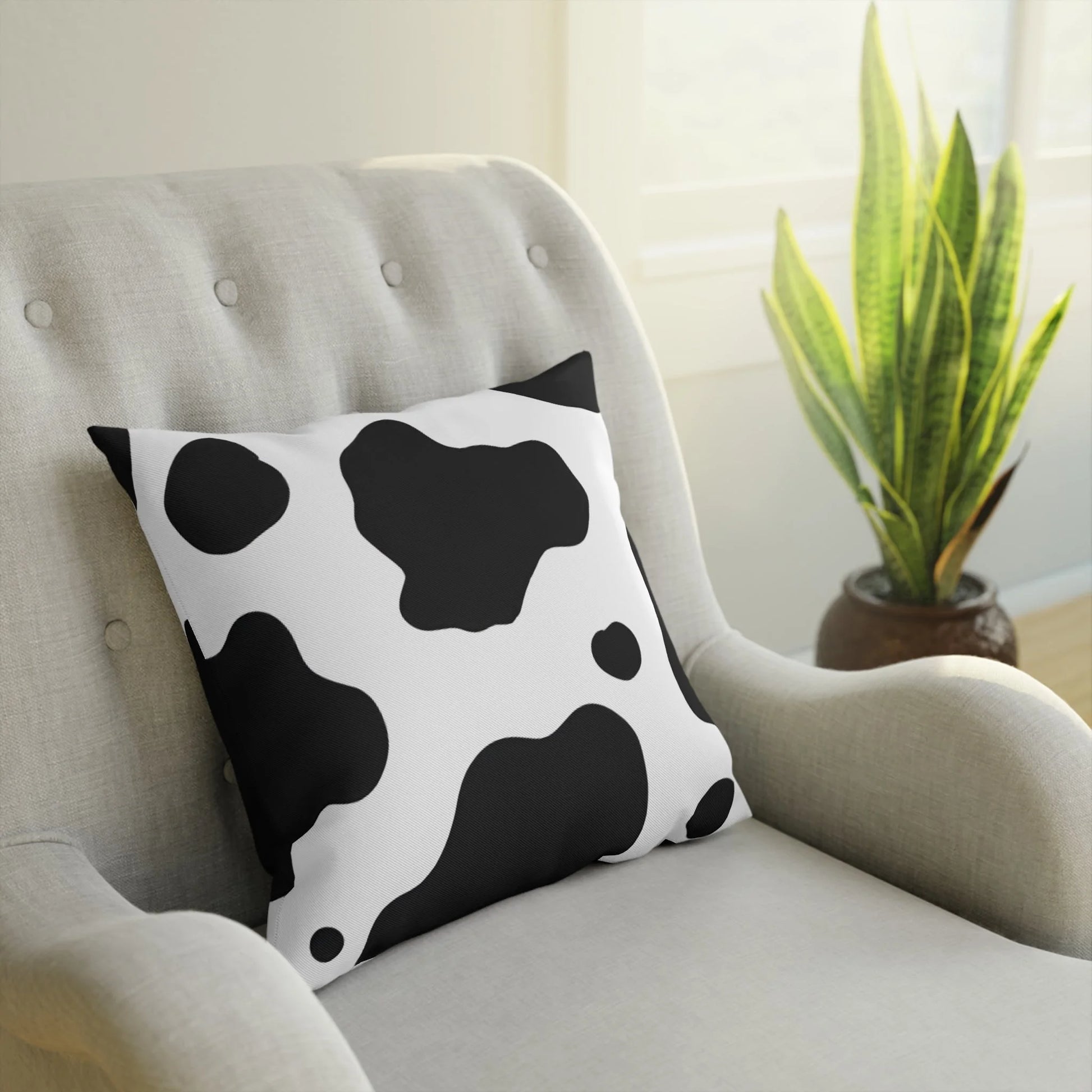 Classic Cow Print Throw Pillow, Artsulli - Art is Long, Life is Short, Home Decor, , , , , , , 