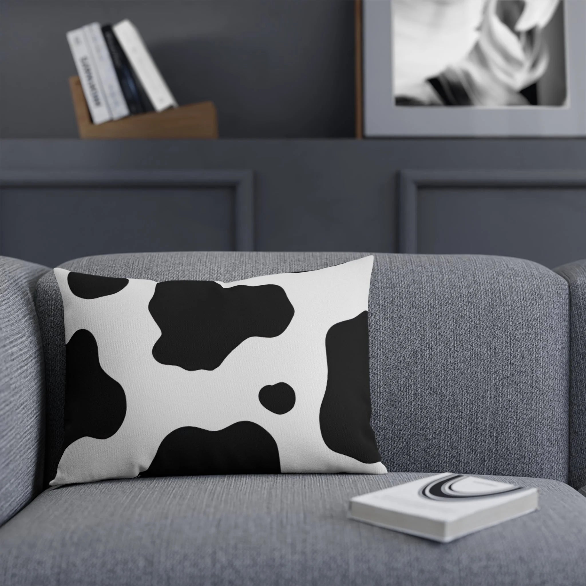 Classic Cow Print Throw Pillow, Artsulli - Art is Long, Life is Short, Home Decor, , , , , , , 