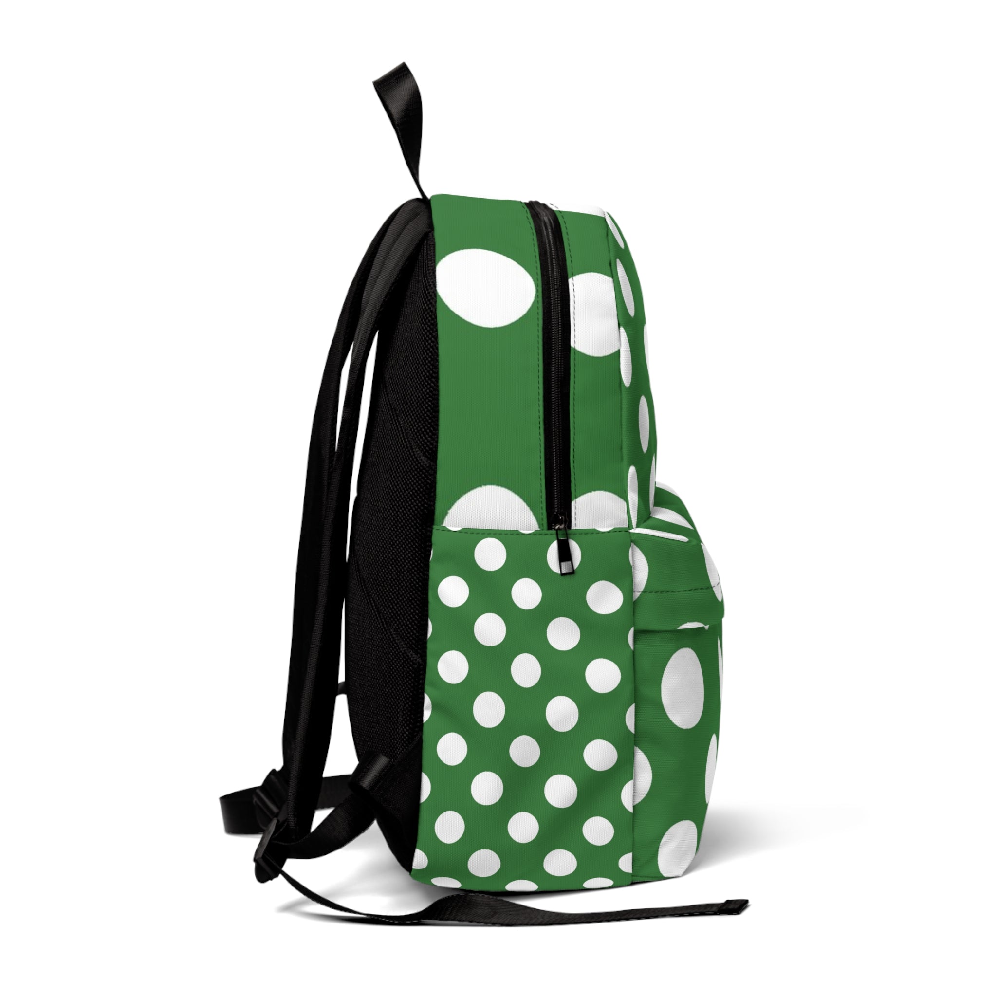 Classic Green Polka Dot Backpack, Artsulli - Art is Long, Life is Short, Bags, , , , , , , 