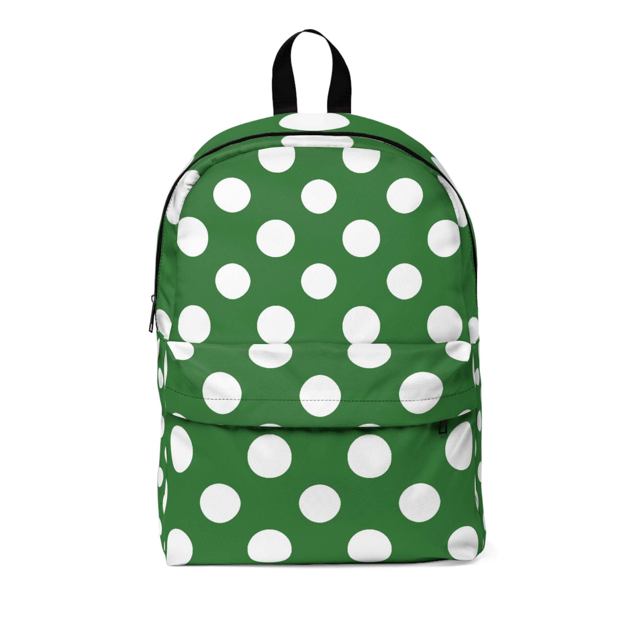 Classic Green Polka Dot Backpack, Artsulli - Art is Long, Life is Short, Bags, Size, One size, , , , , 13747739421365753221