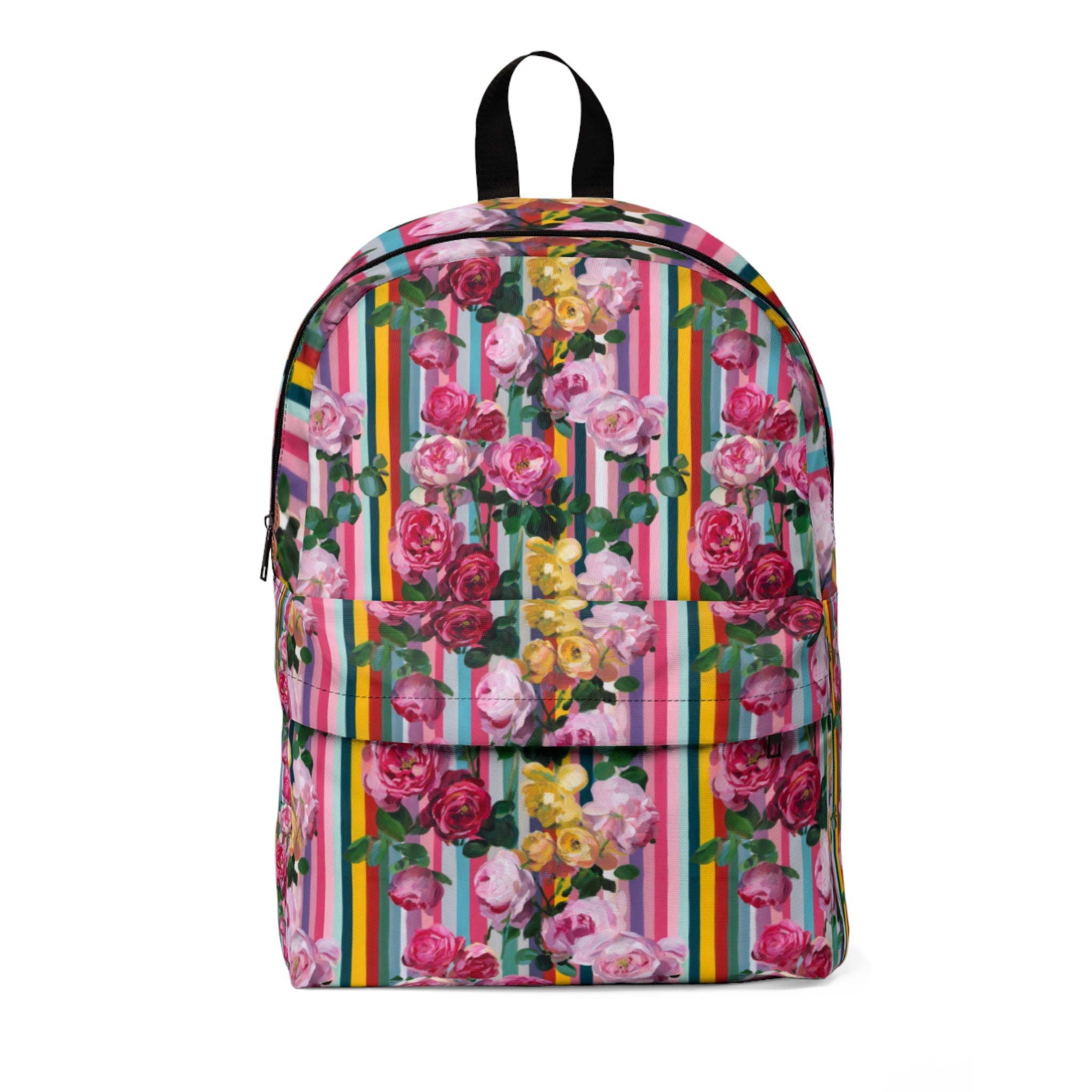 Printify Classic Striped and Floral Backpack 2025