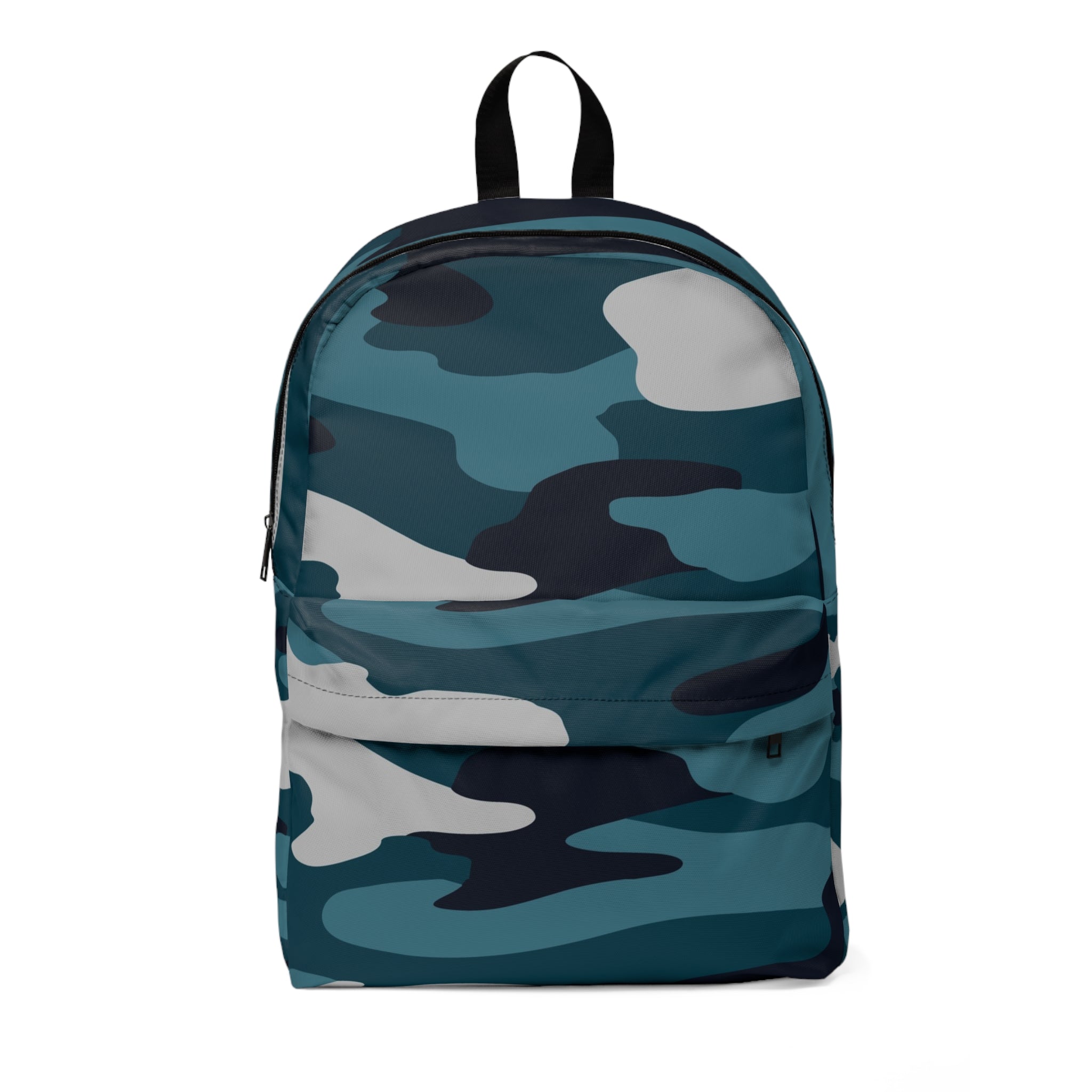 Classic Teal Camo Backpack, Artsulli - Art is Long, Life is Short, Bags, Size, One size, , , , , 18626009300698807806