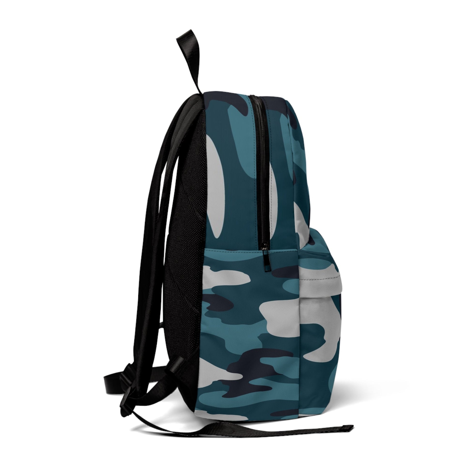 Classic Teal Camo Backpack, Artsulli - Art is Long, Life is Short, Bags, , , , , , , 