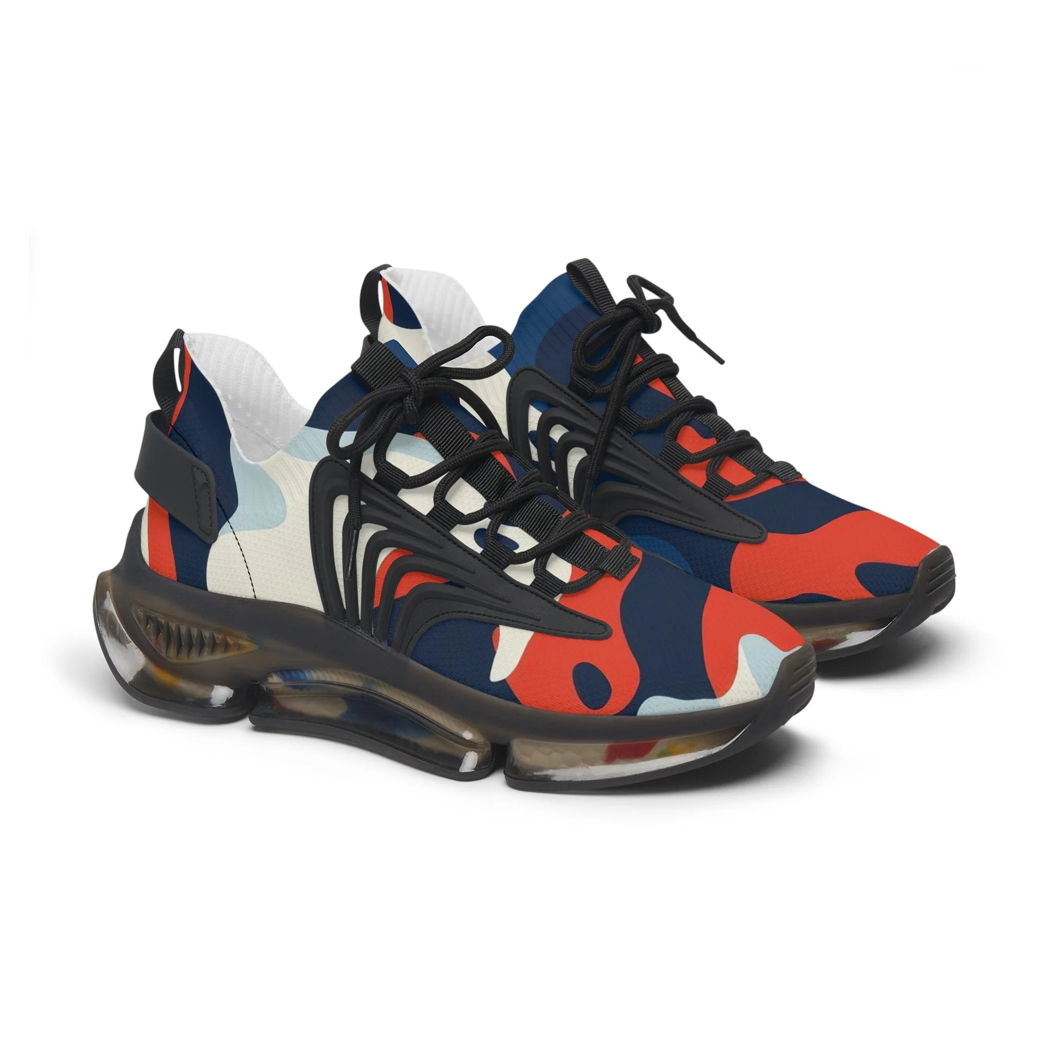 Colorblock Chunky Mesh Sneakers, Artsulli - Art is Long, Life is Short, Shoes, Color, Black sole, Size, US 5.5, , , 17346503589032