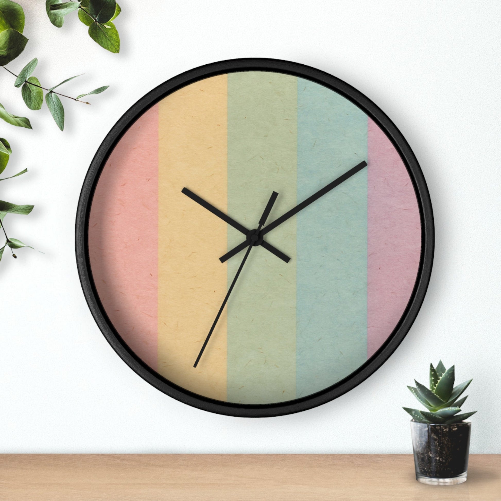 Colorblock Wall Clock, Artsulli - Art is Long, Life is Short, Home Decor, , , , , , , 