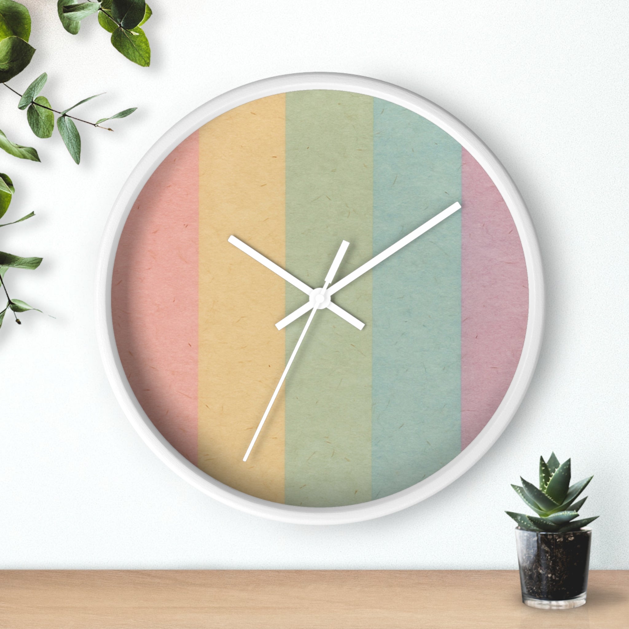 Colorblock Wall Clock, Artsulli - Art is Long, Life is Short, Home Decor, , , , , , , 