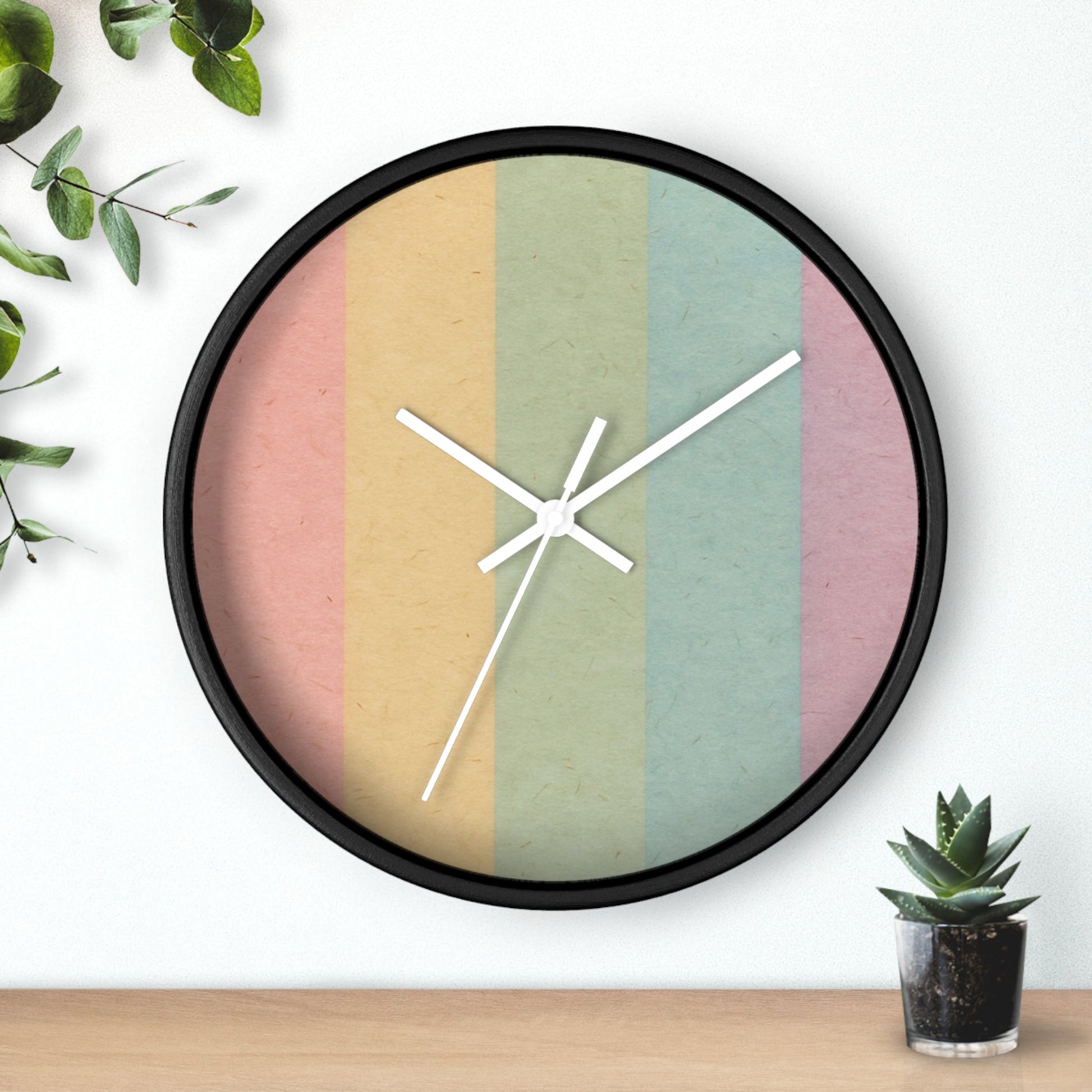 Colorblock Wall Clock, Artsulli - Art is Long, Life is Short, Home Decor, , , , , , , 