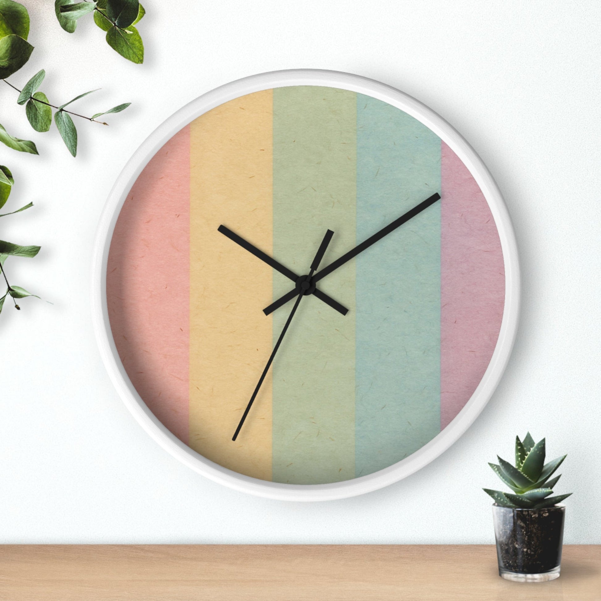 Colorblock Wall Clock, Artsulli - Art is Long, Life is Short, Home Decor, , , , , , , 