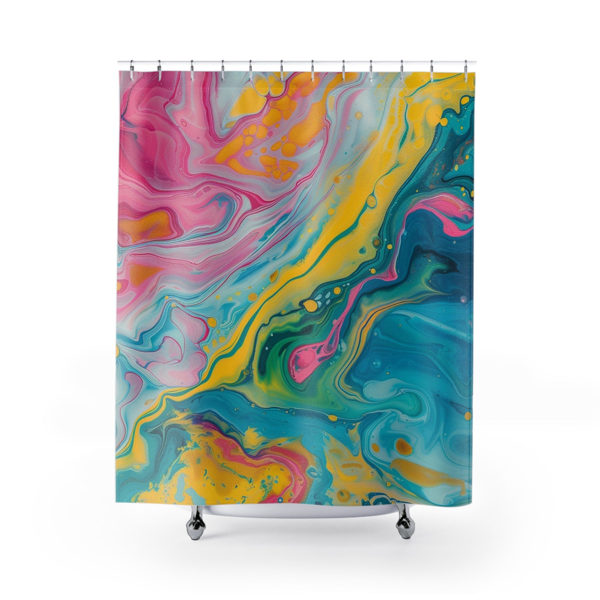 Printify Colorful Abstract Art Shower Curtain 2025